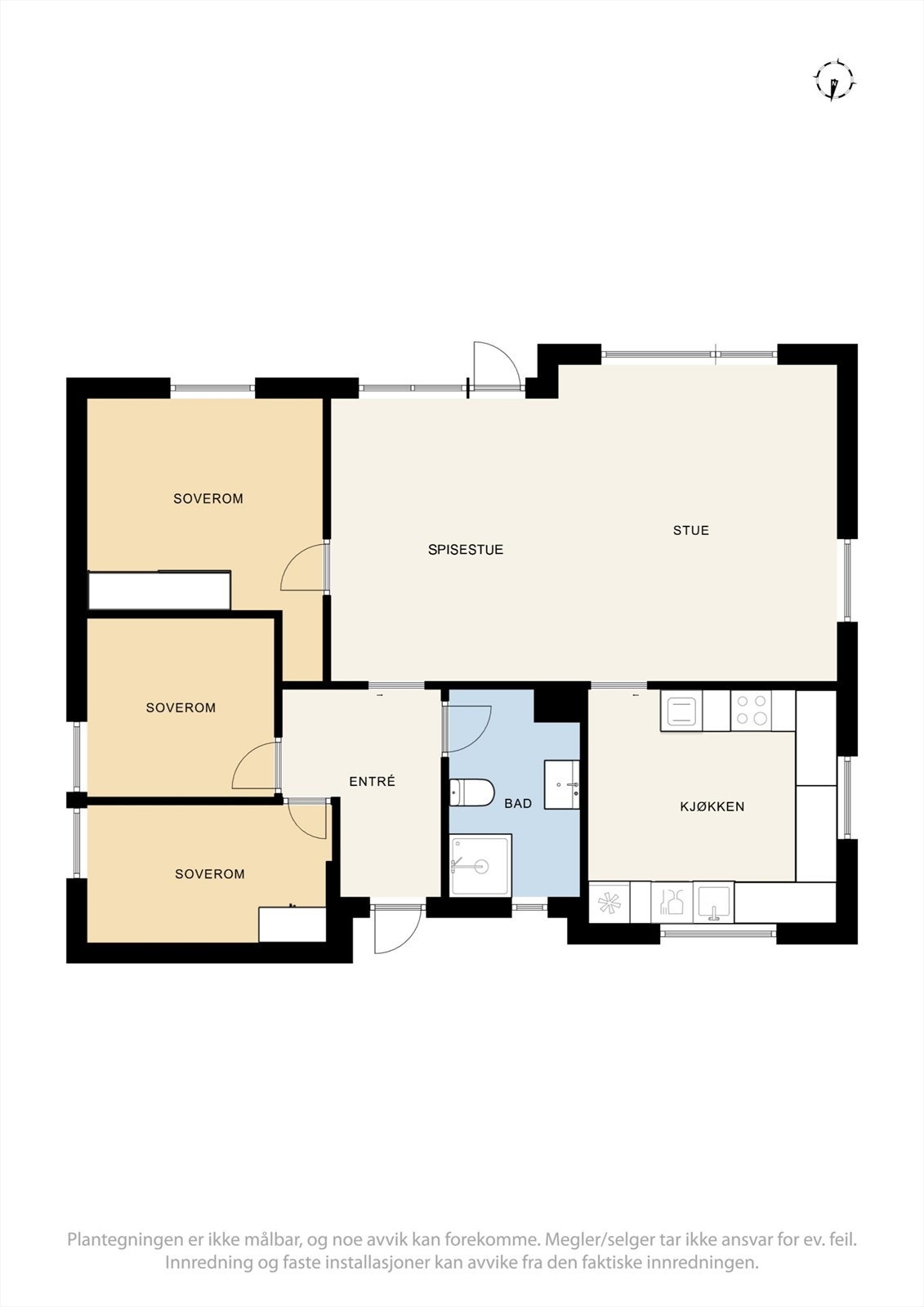 Første etasje - Se punkt "ferdigattest". Galleribilde