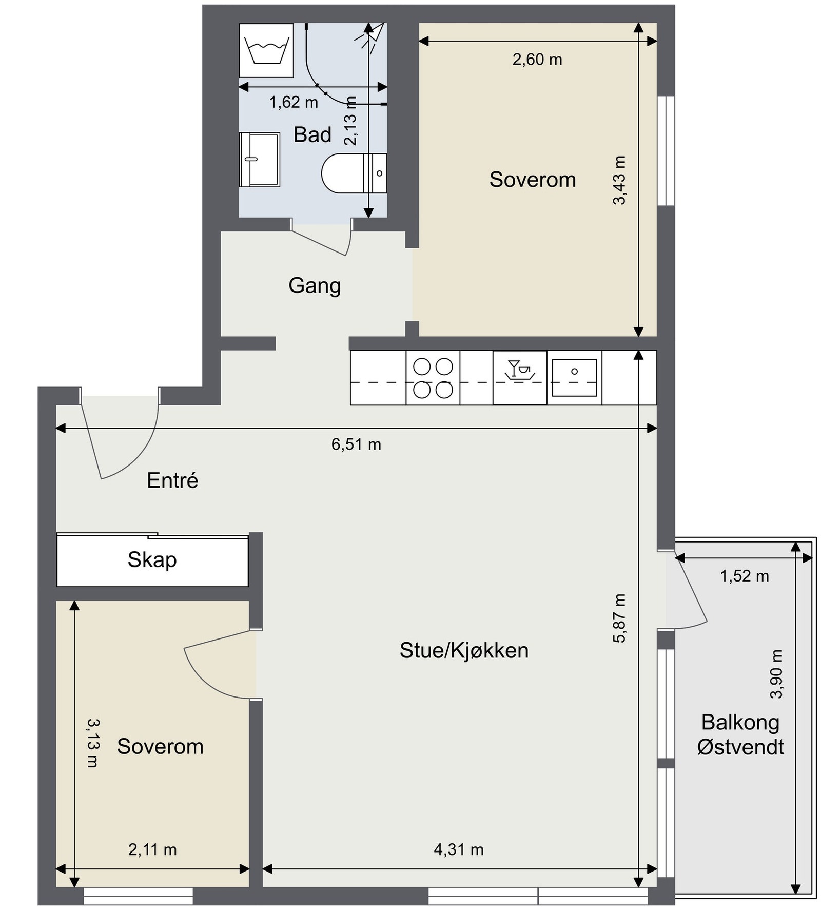 Plantegning Galleribilde