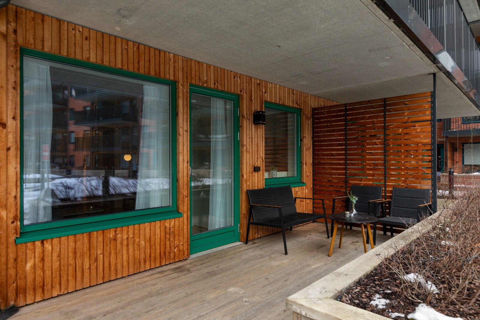 En naturlig forlengelse av oppholdsrommet. Galleribilde