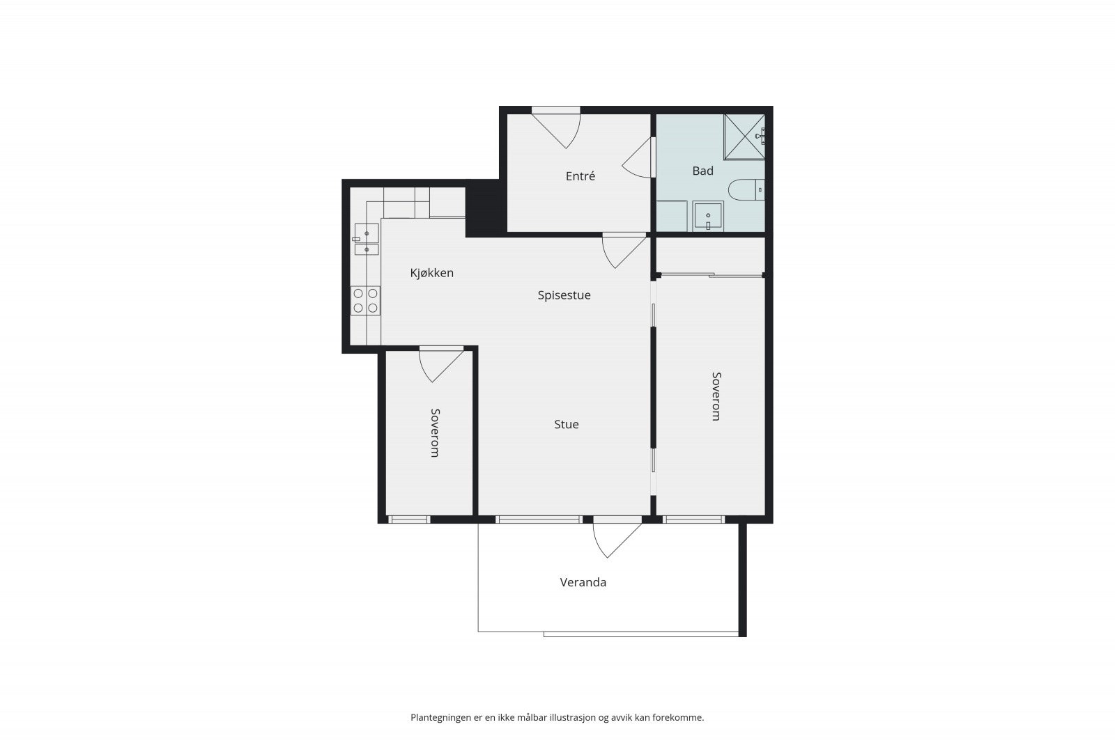 Plantegning - Bjarne Haugens gate 33 Galleribilde