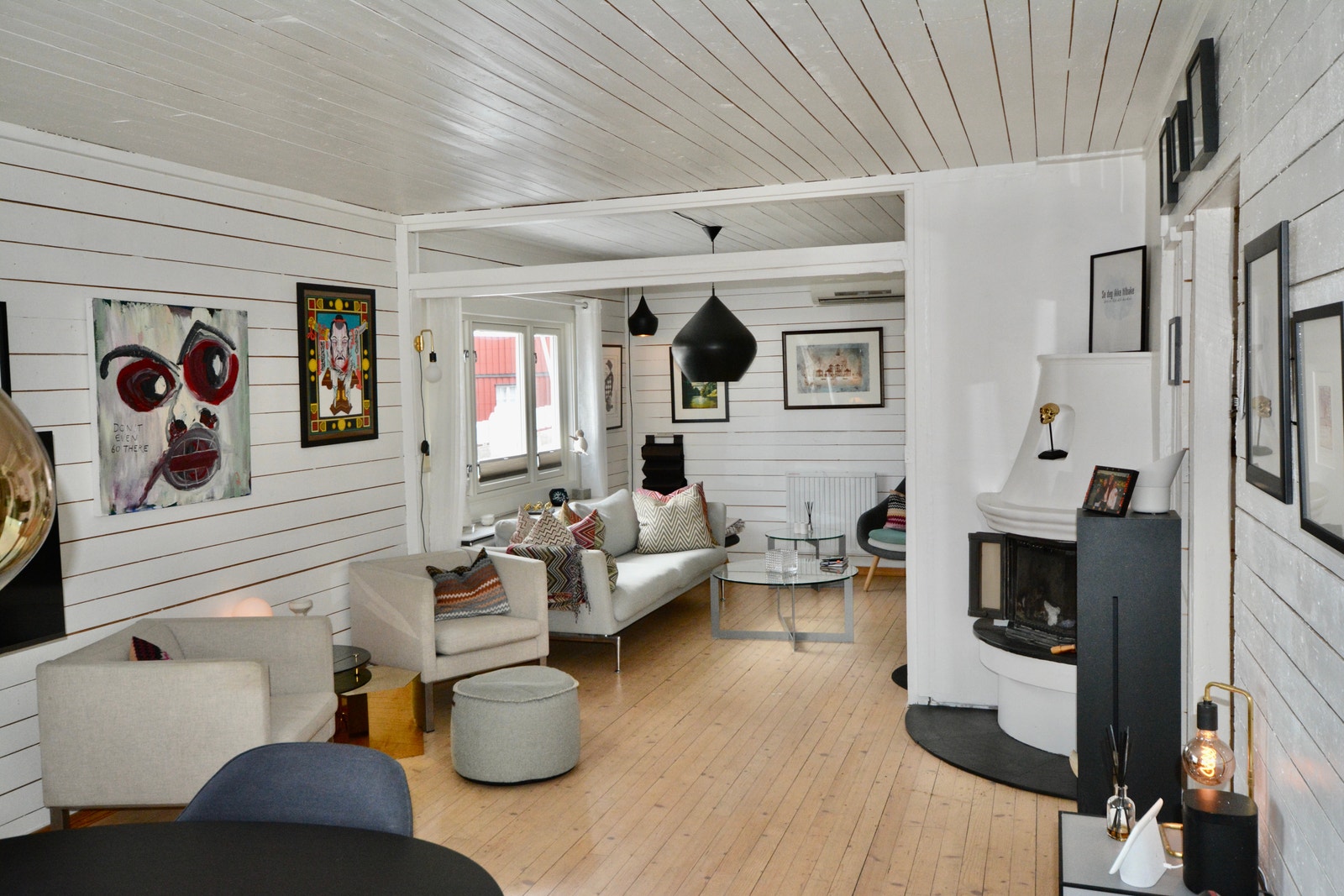 Peis - innsats - i stuen Galleribilde