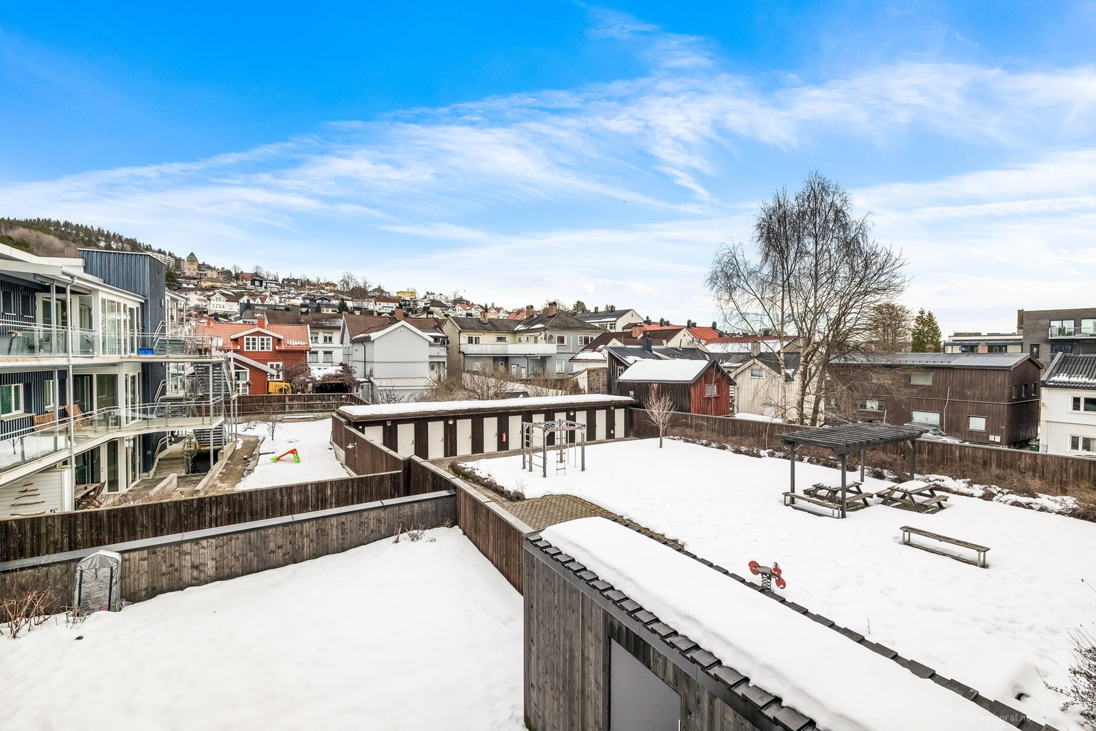 Utsikt fra balkongen. Galleribilde
