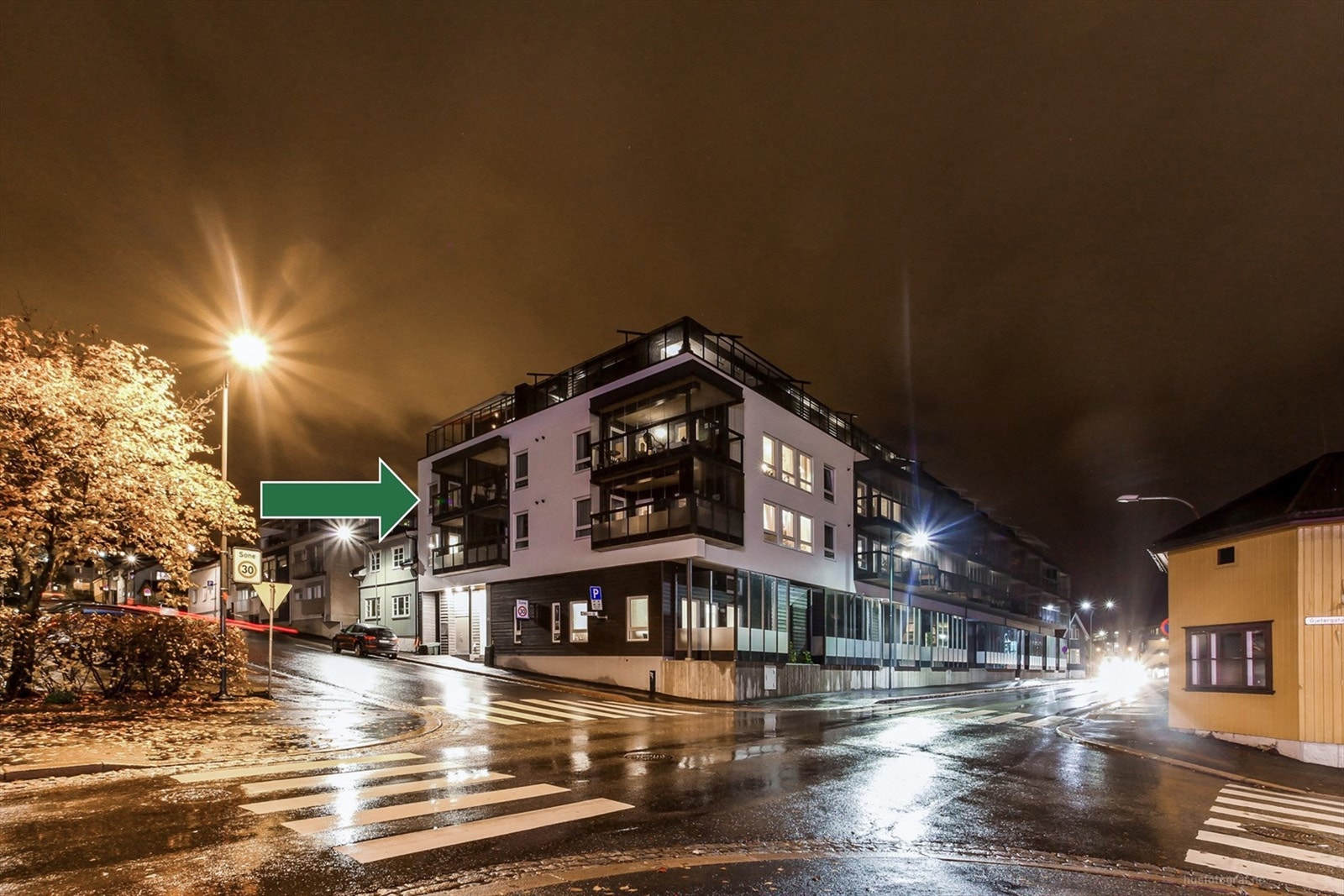 Bygget fra 2015 har en sentral og attraktiv beliggenhet på Bragernes i Drammen.
Foto: Haiman Askari Galleribilde