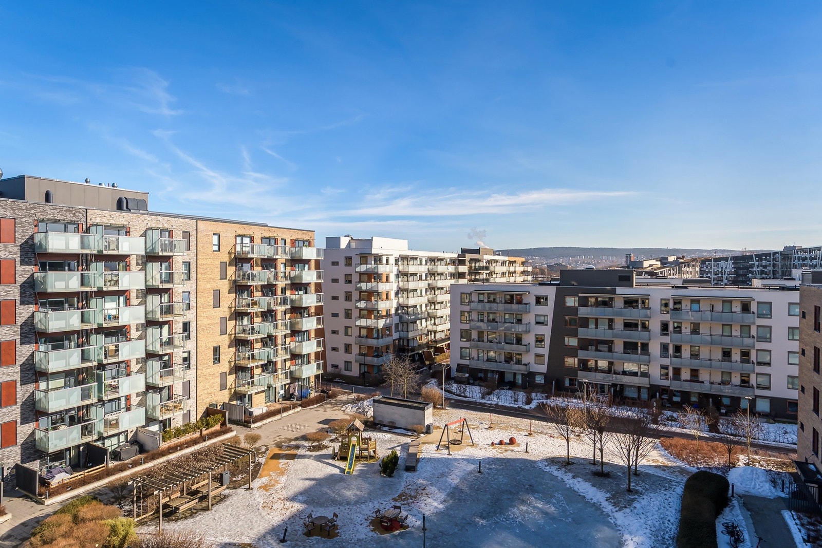 Utsikt fra balkong. Galleribilde