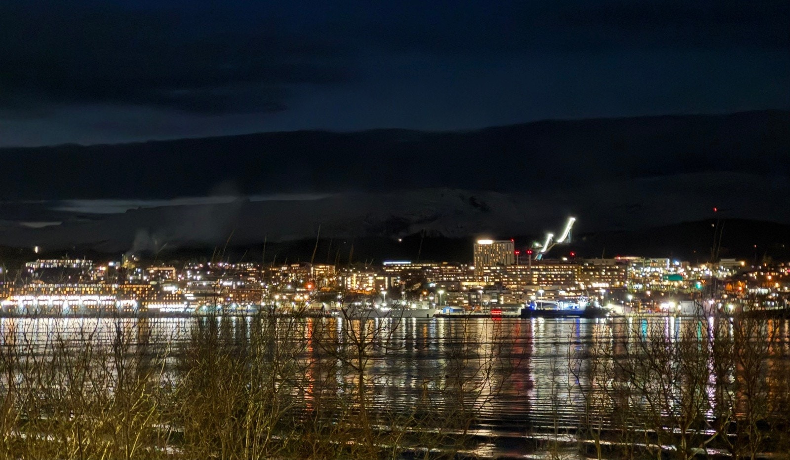 Utsikt mot Tromsøya. Privatfoto