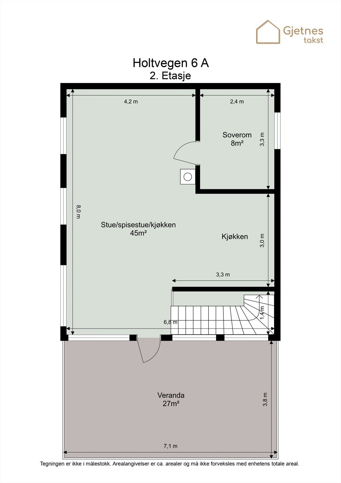 Planløsning andre etasje. Galleribilde