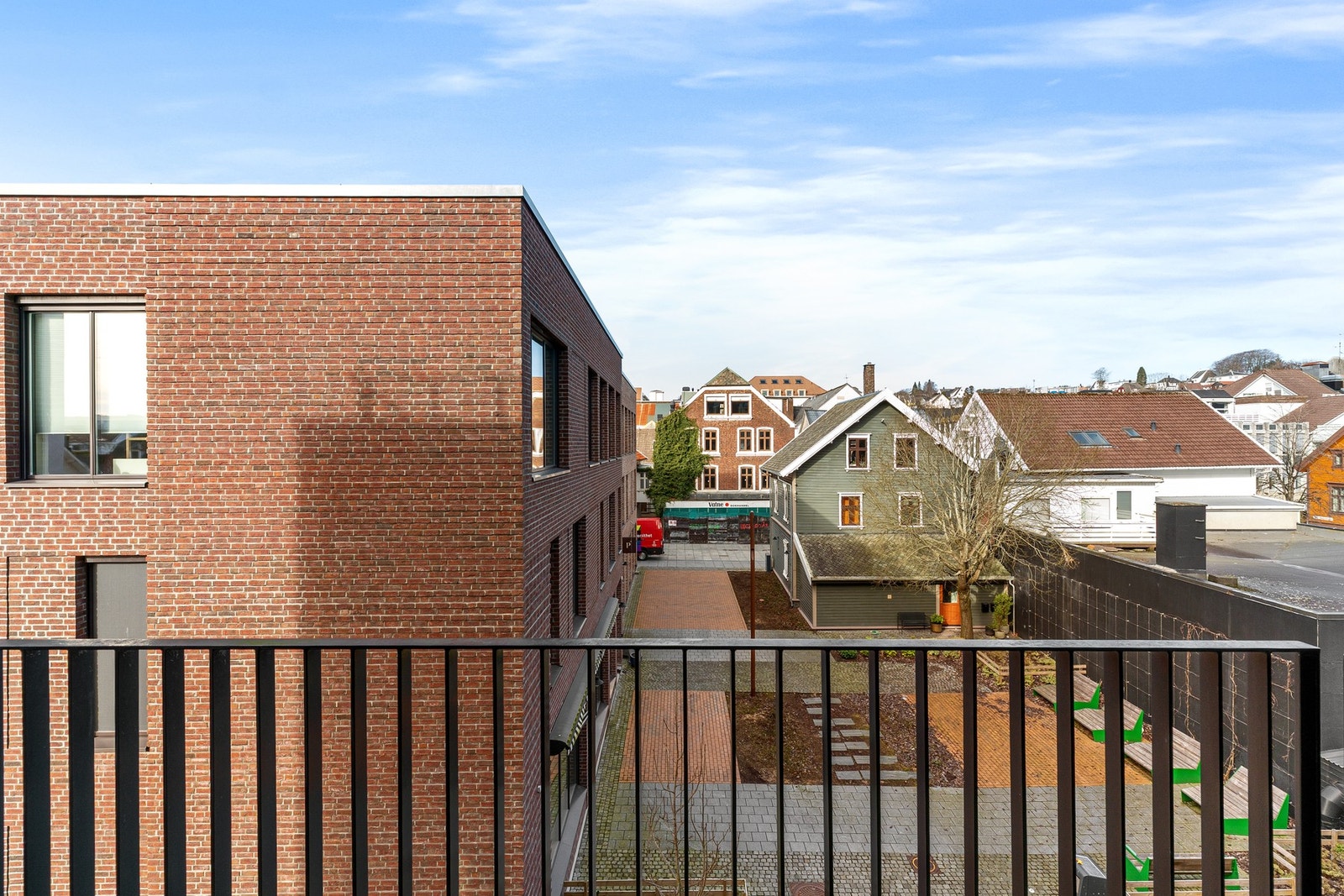 Utsikt fra balkongen Galleribilde