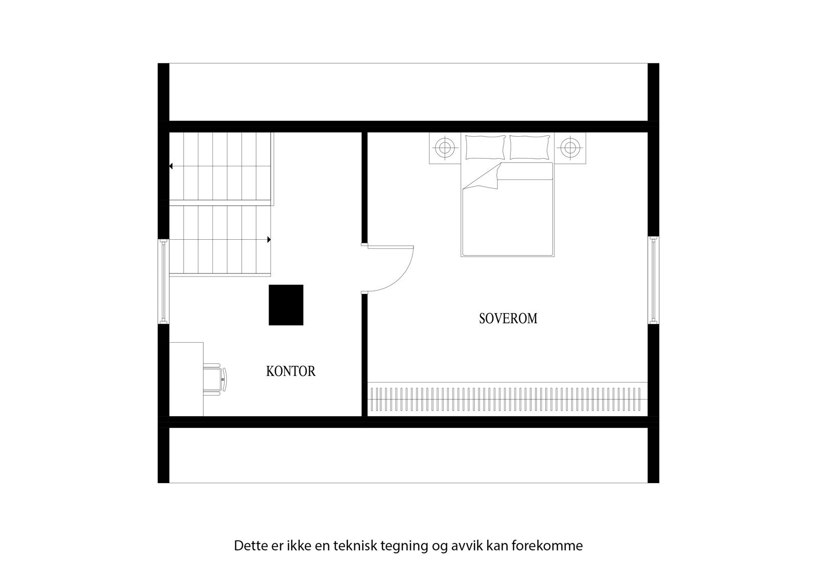Plantegning 2. etasje Galleribilde