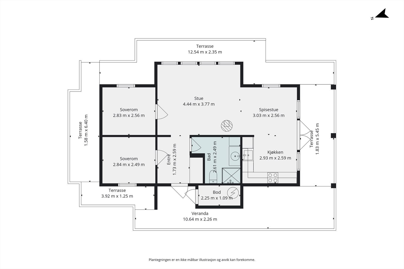 Plantegning Galleribilde
