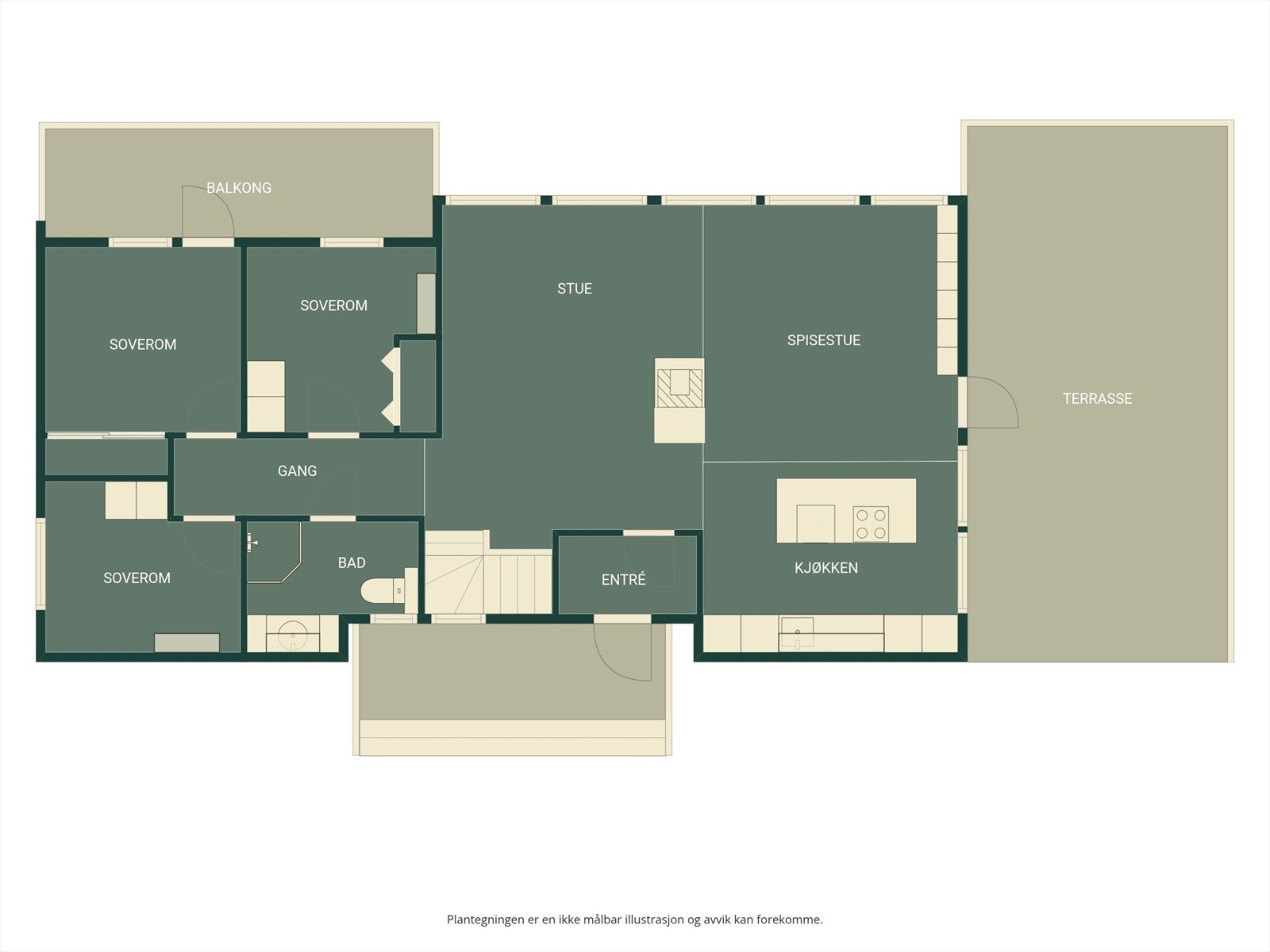 Plantegning 1.etasje Galleribilde