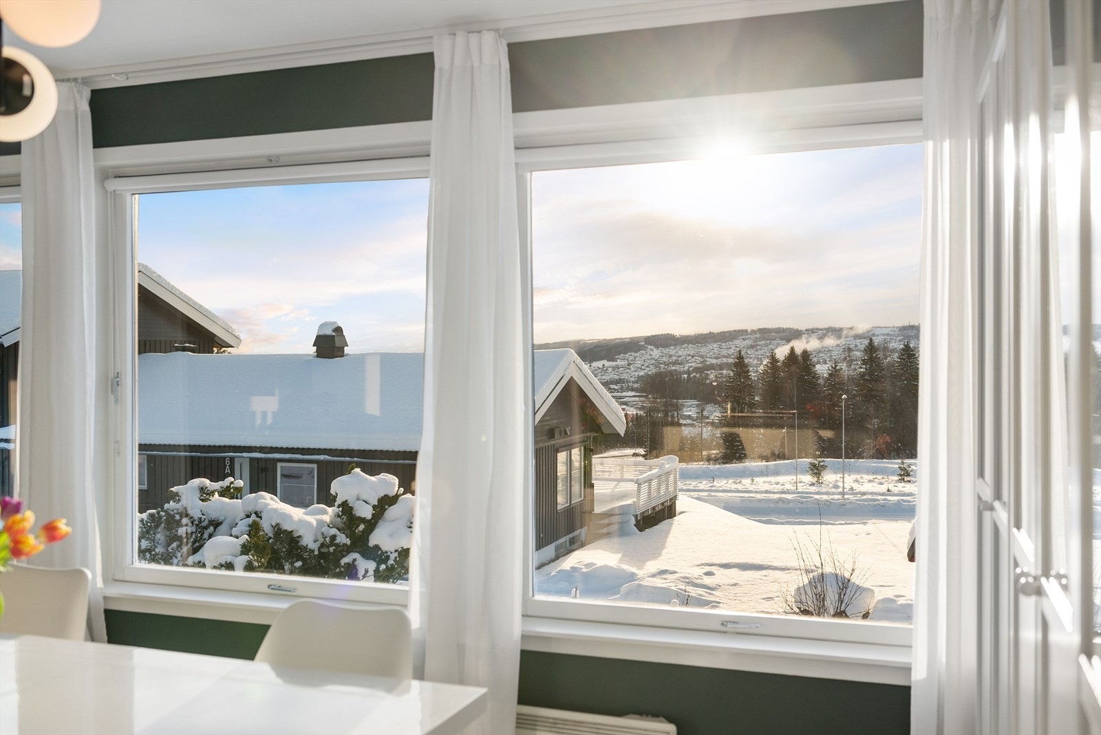 Utsikt fra spisestue/stue. Galleribilde