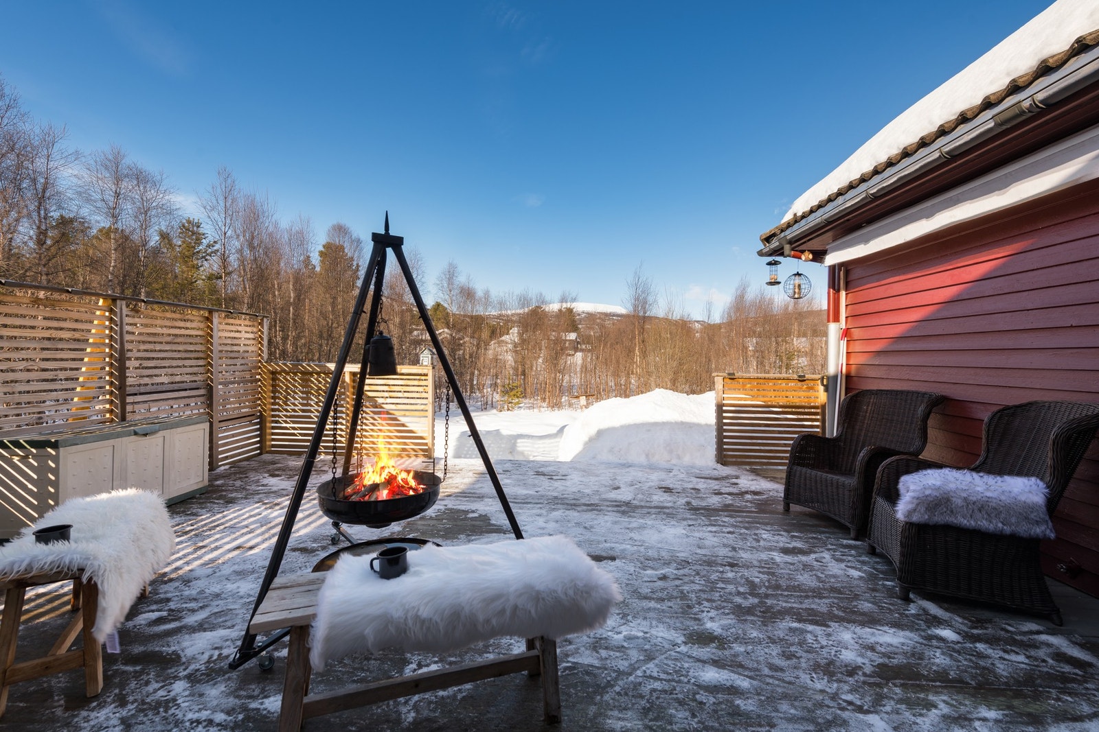 Videre fra terrasse adkomst terreng. Galleribilde
