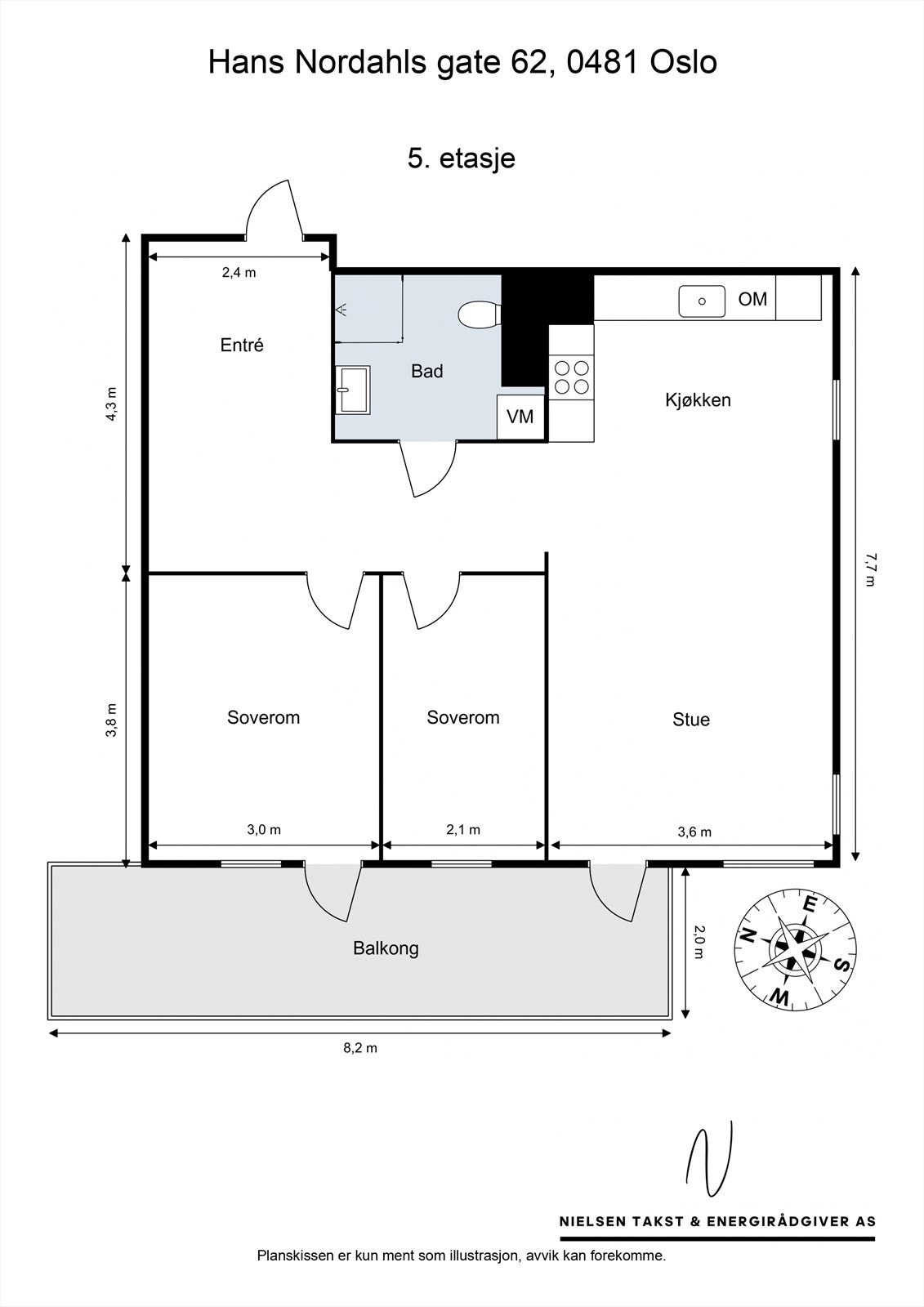 Plantegning til orientering. Galleribilde