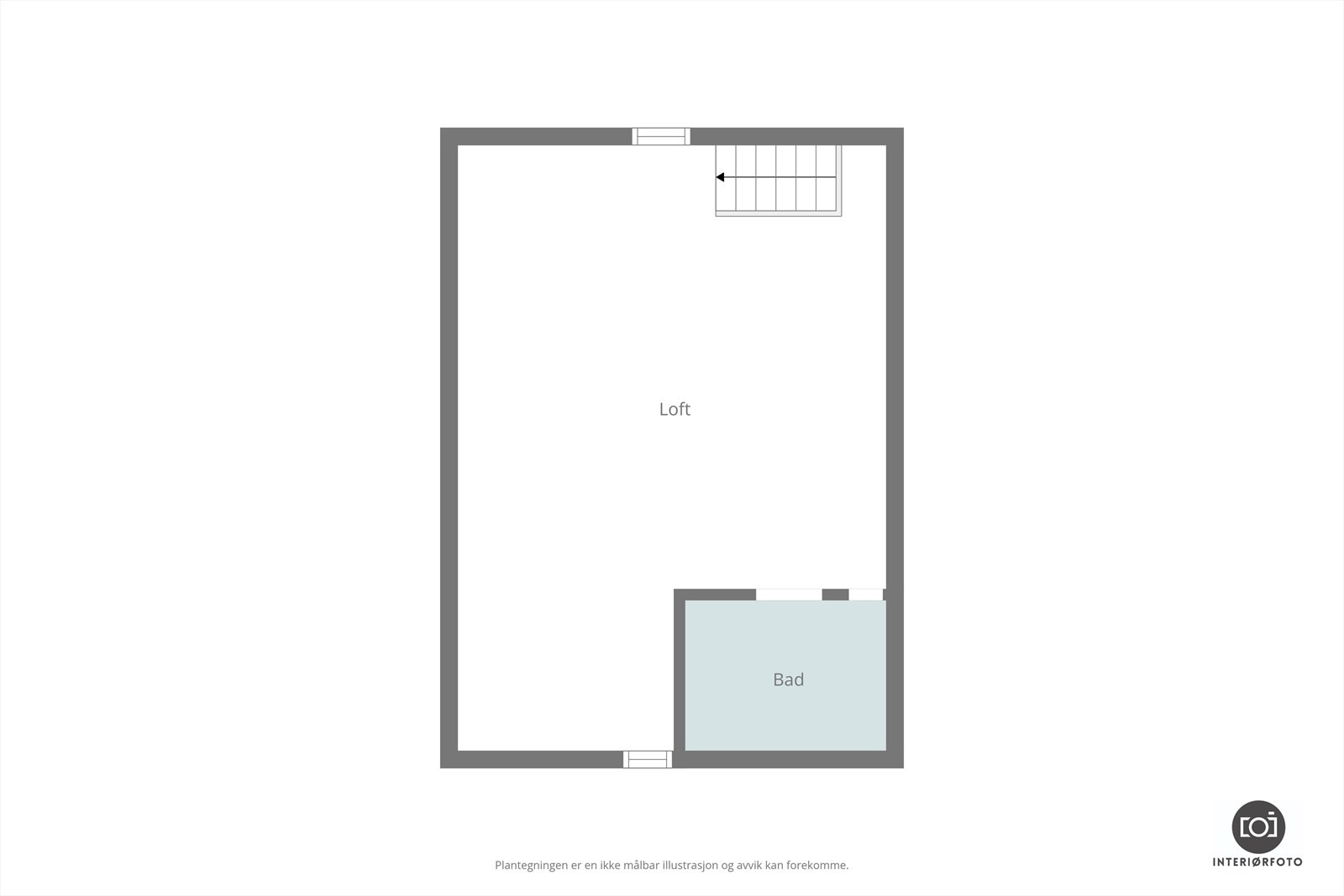 Planskisse loft Galleribilde