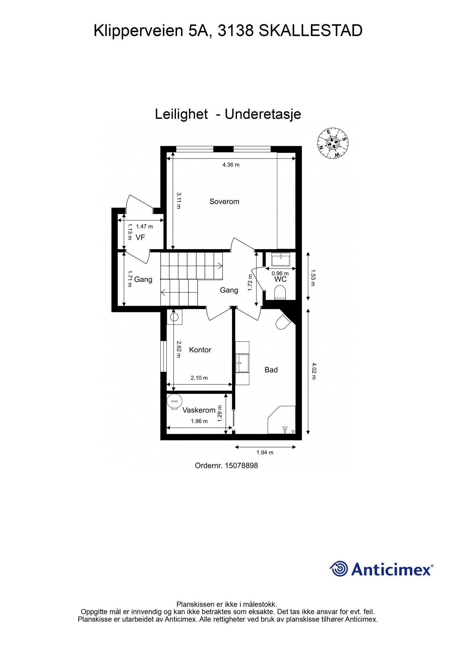 Plantegning Underetasje Galleribilde