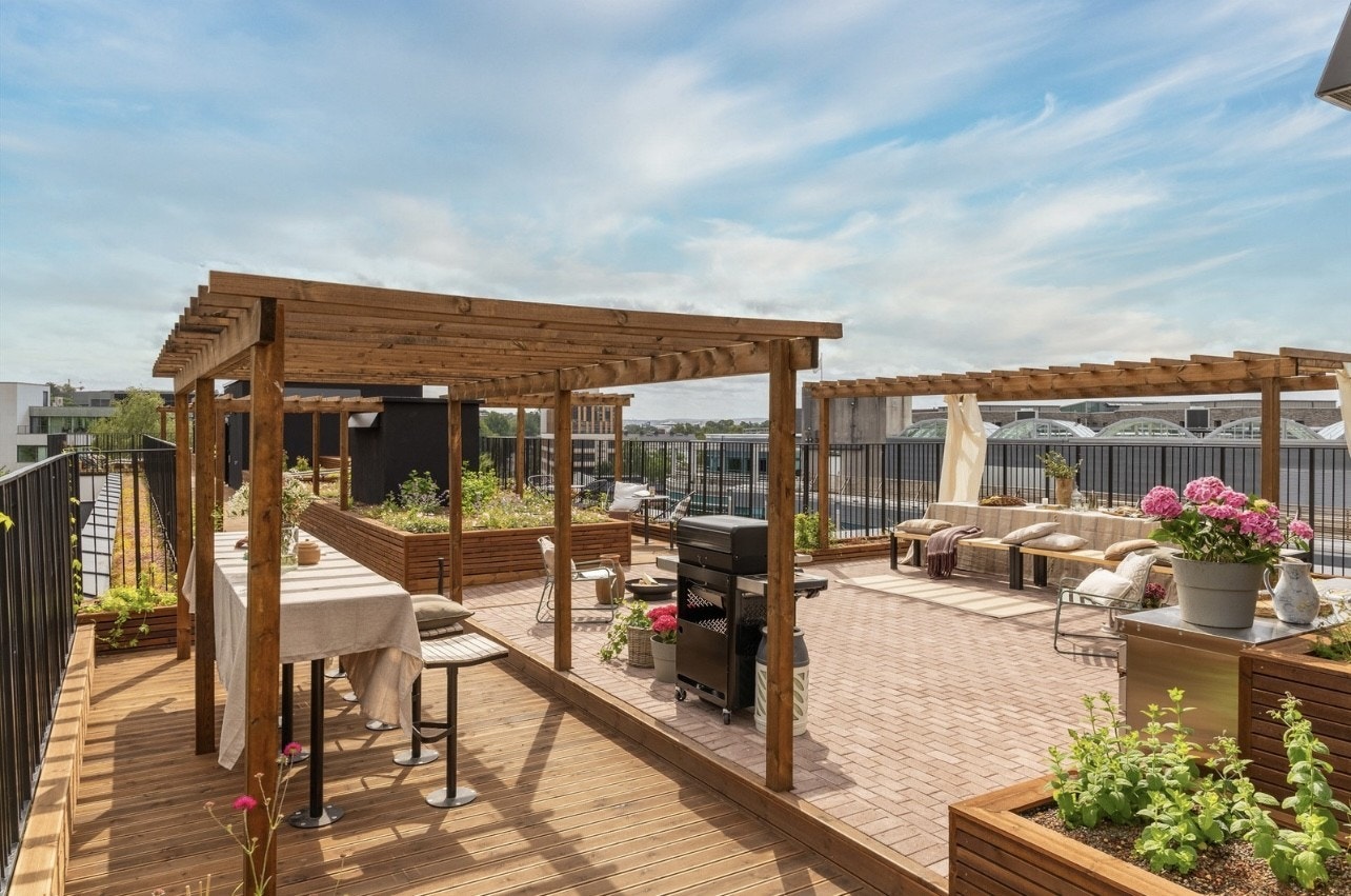 Sameiet byr på flotte fellesarealer til bruk for beboerne. Galleribilde