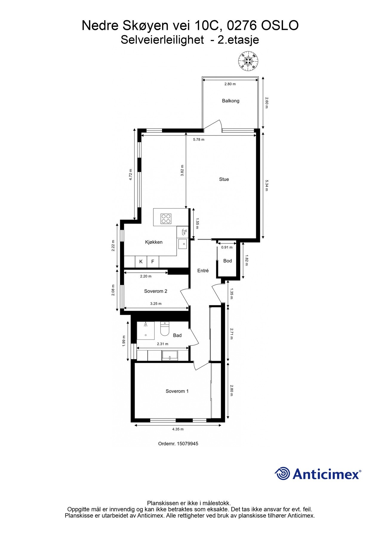 Plantegning Galleribilde