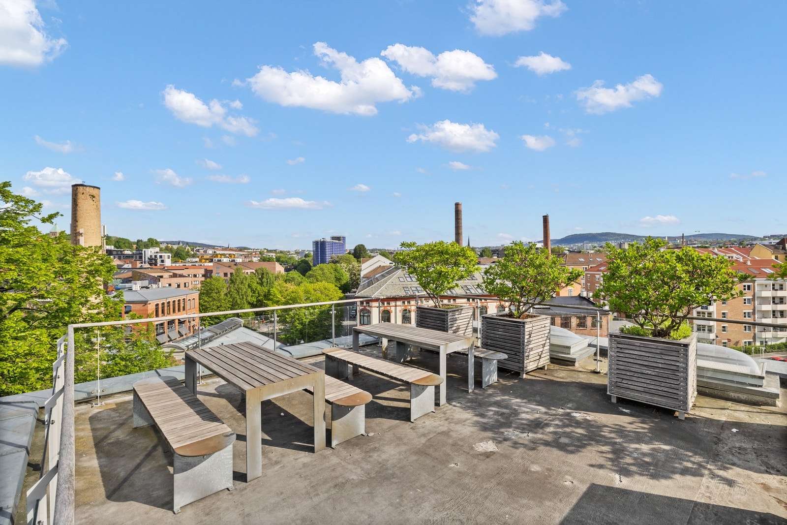 Felles takterrasse. Galleribilde