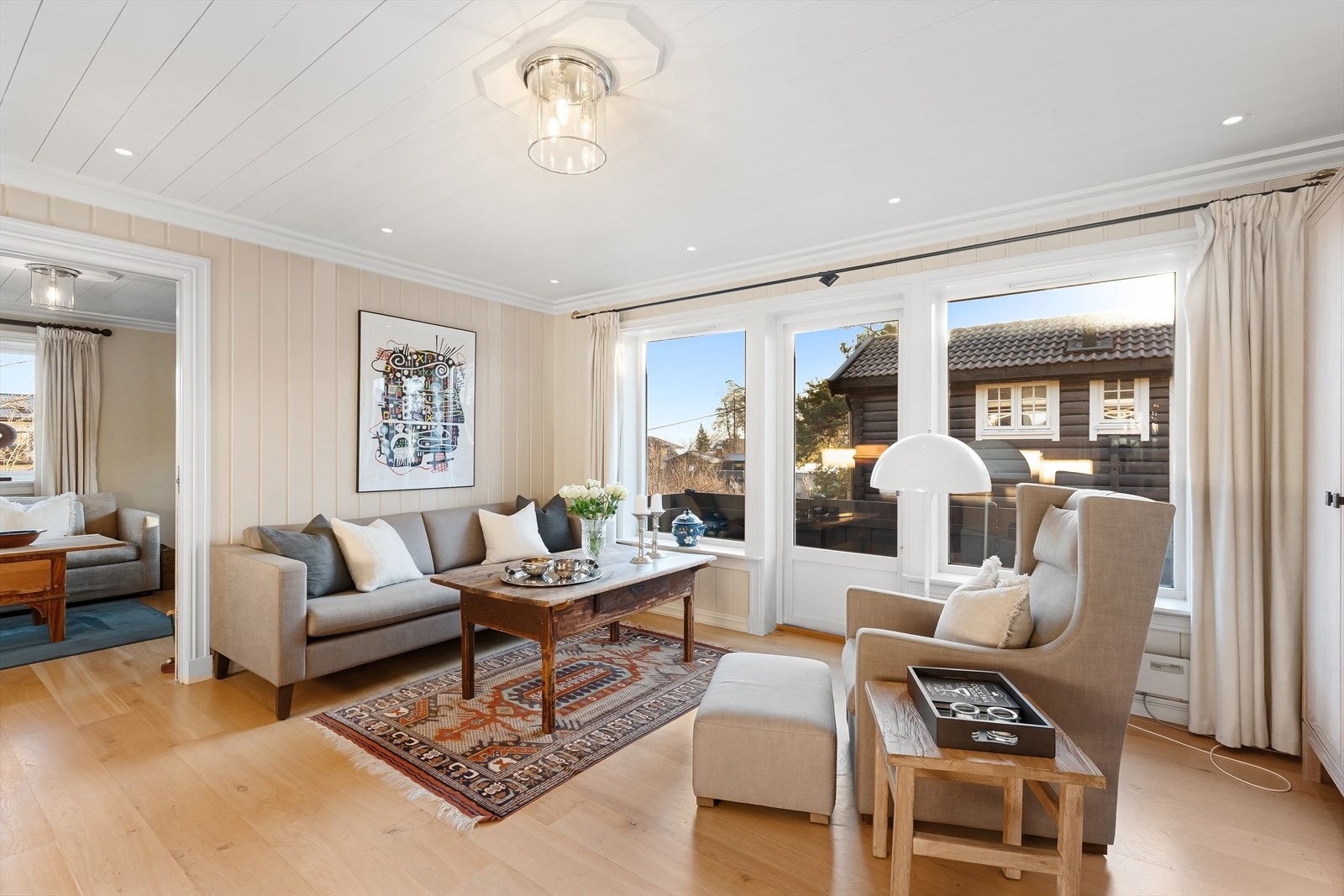 2 stk. tilstøtende stuer Galleribilde