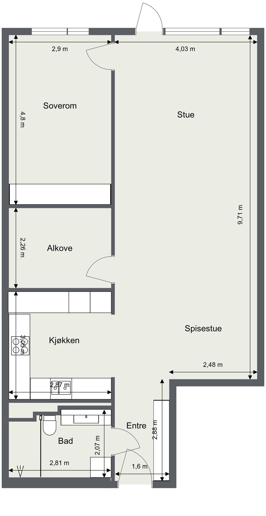 Plantegning. Galleribilde