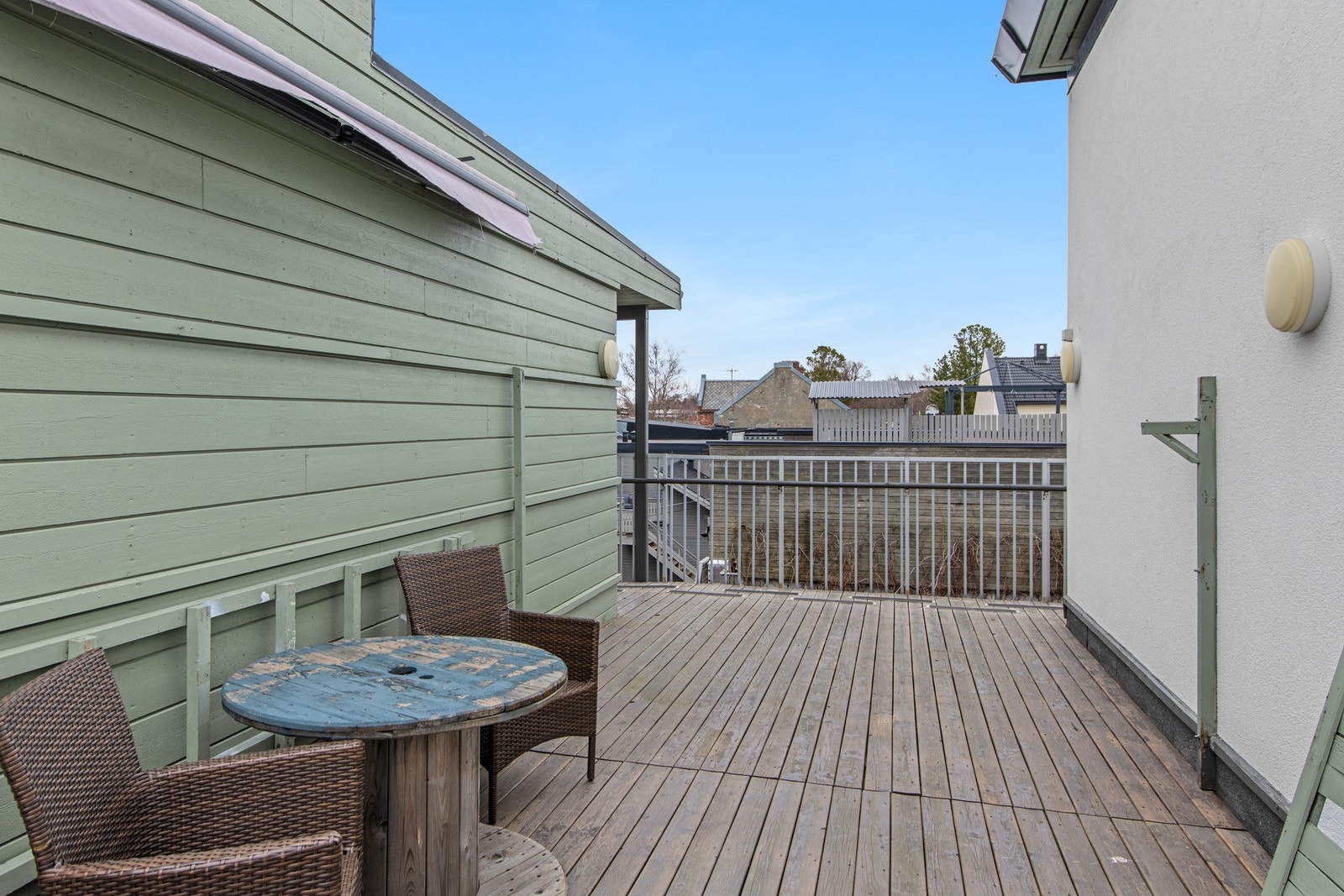 Fells takterrasse som kan benyttes fritt av beboerne. Galleribilde