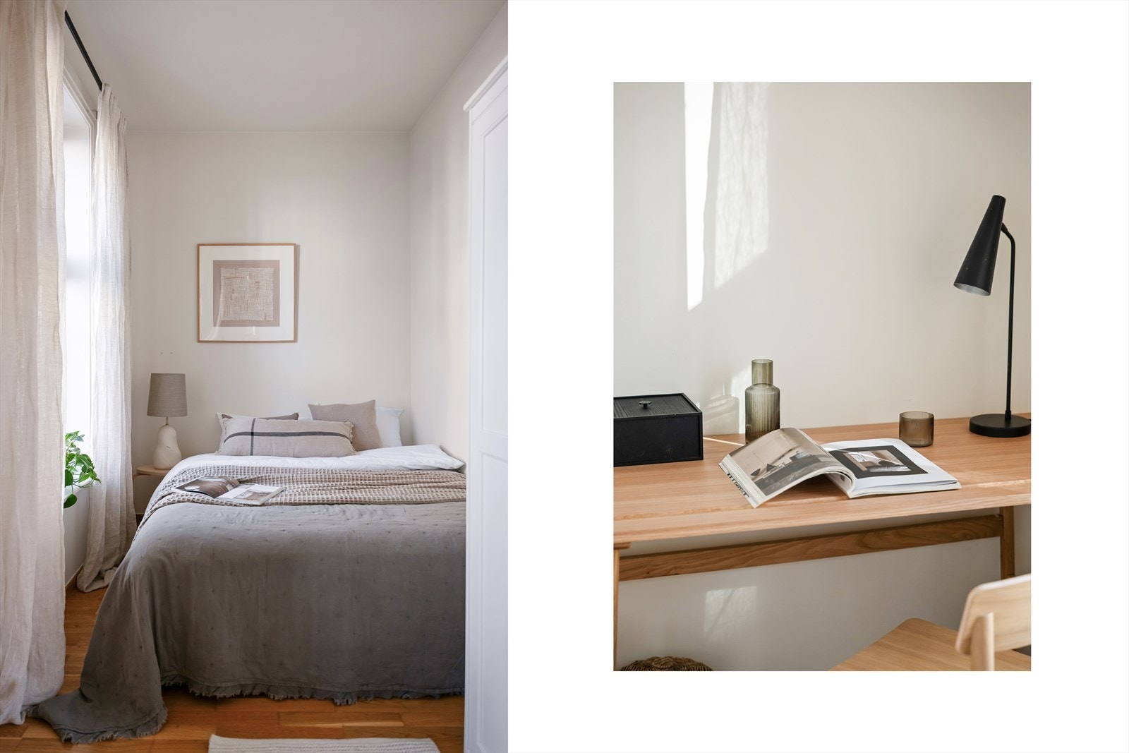 Leiligheten har en barnevennlig planløsning med to gode soverom som vender inn mot en rolig bakgård. Galleribilde