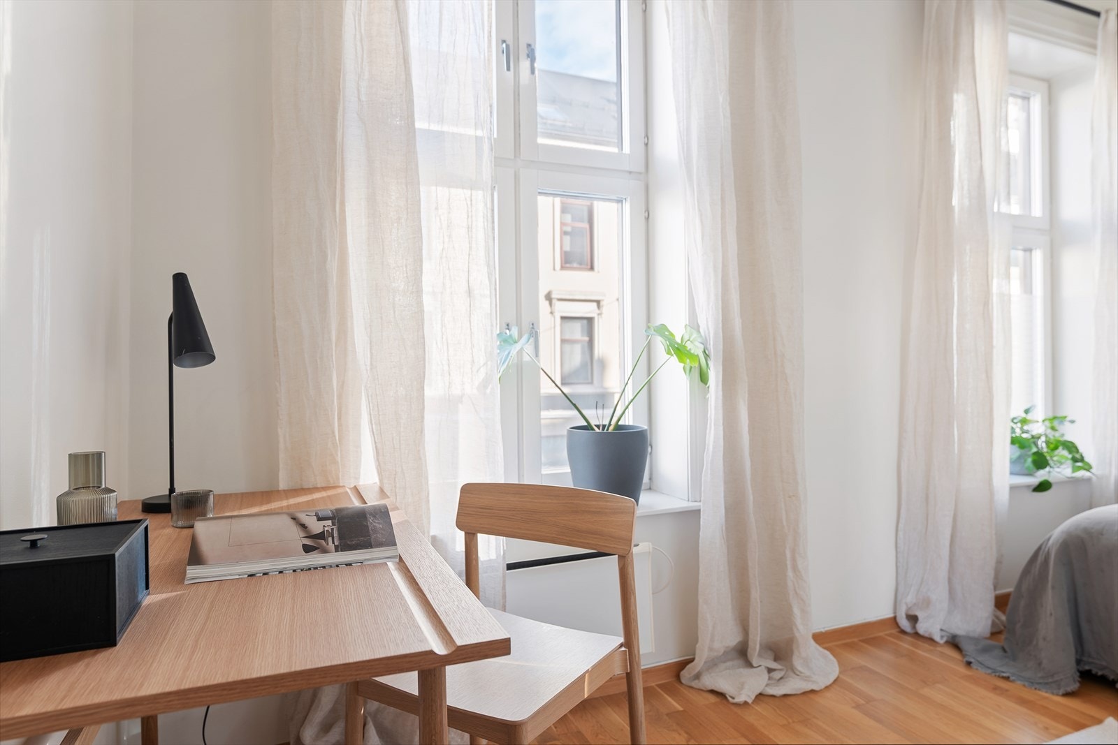 Soverommene ble pusset opp i 2023 med nymalte flater. Galleribilde