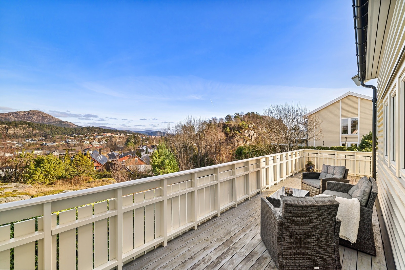 Her får du fin utsikt og god skjerming fra naboeiendommer Galleribilde