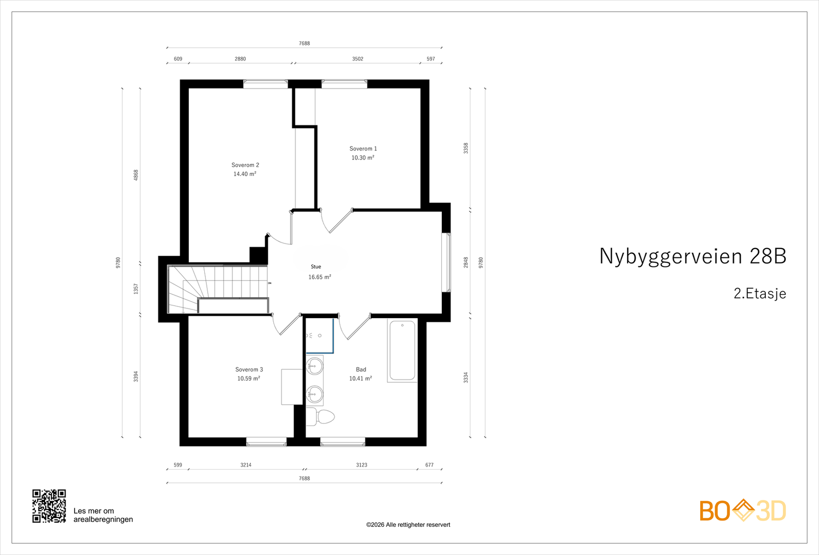 Plantegning 2. etasje Galleribilde