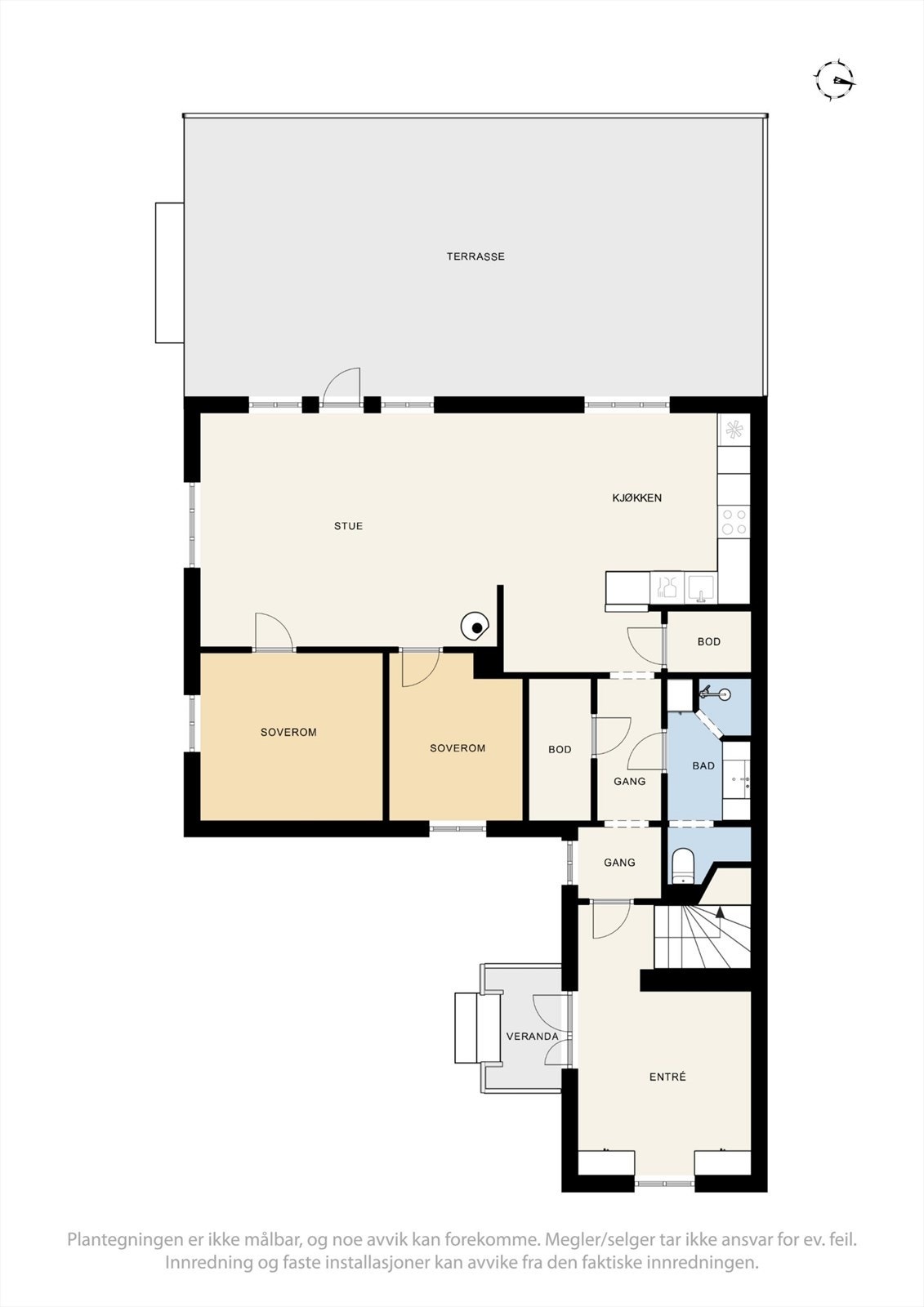 Planløsning 1. etasje. Galleribilde