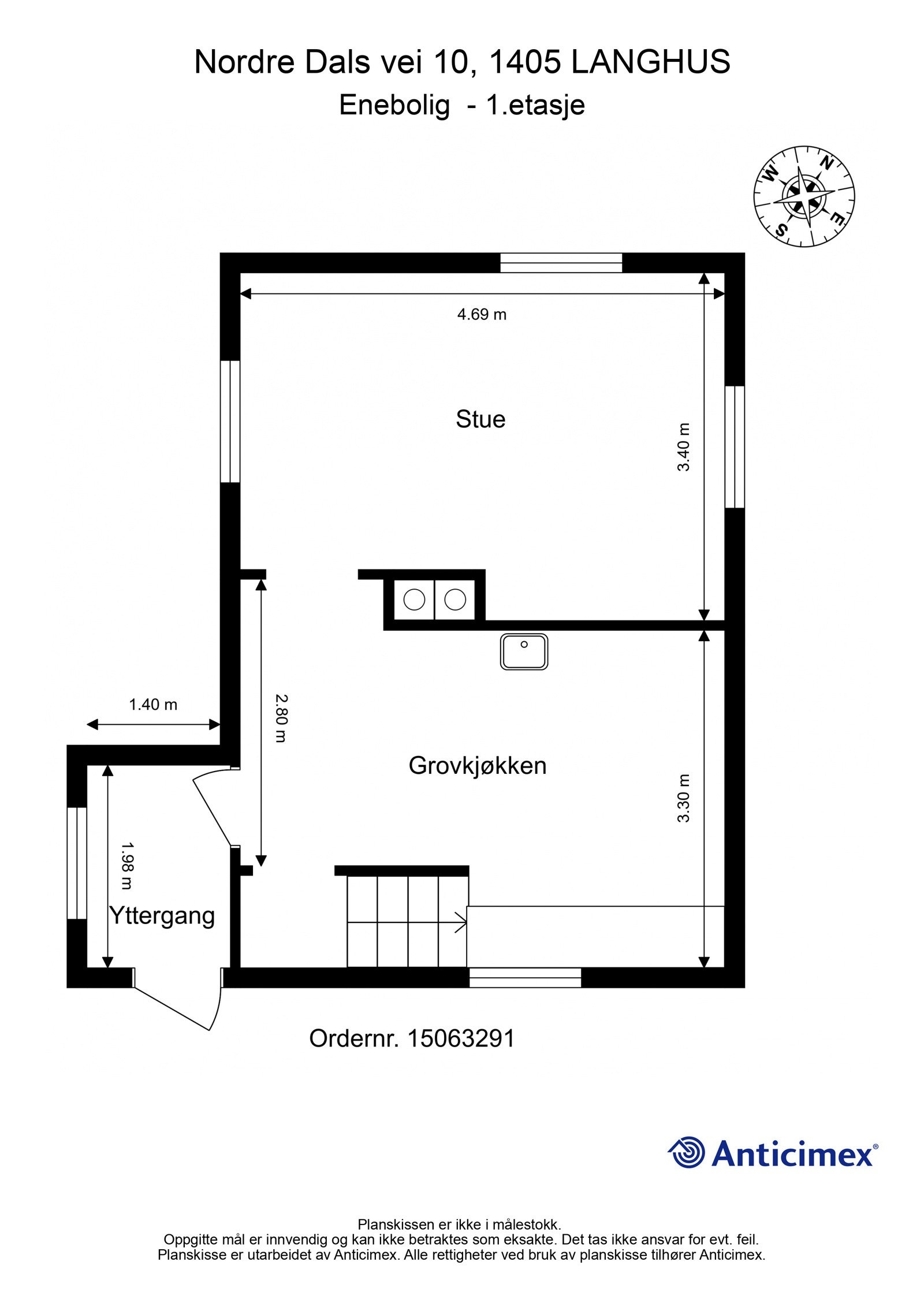 Plantegning - 1.etasje Galleribilde