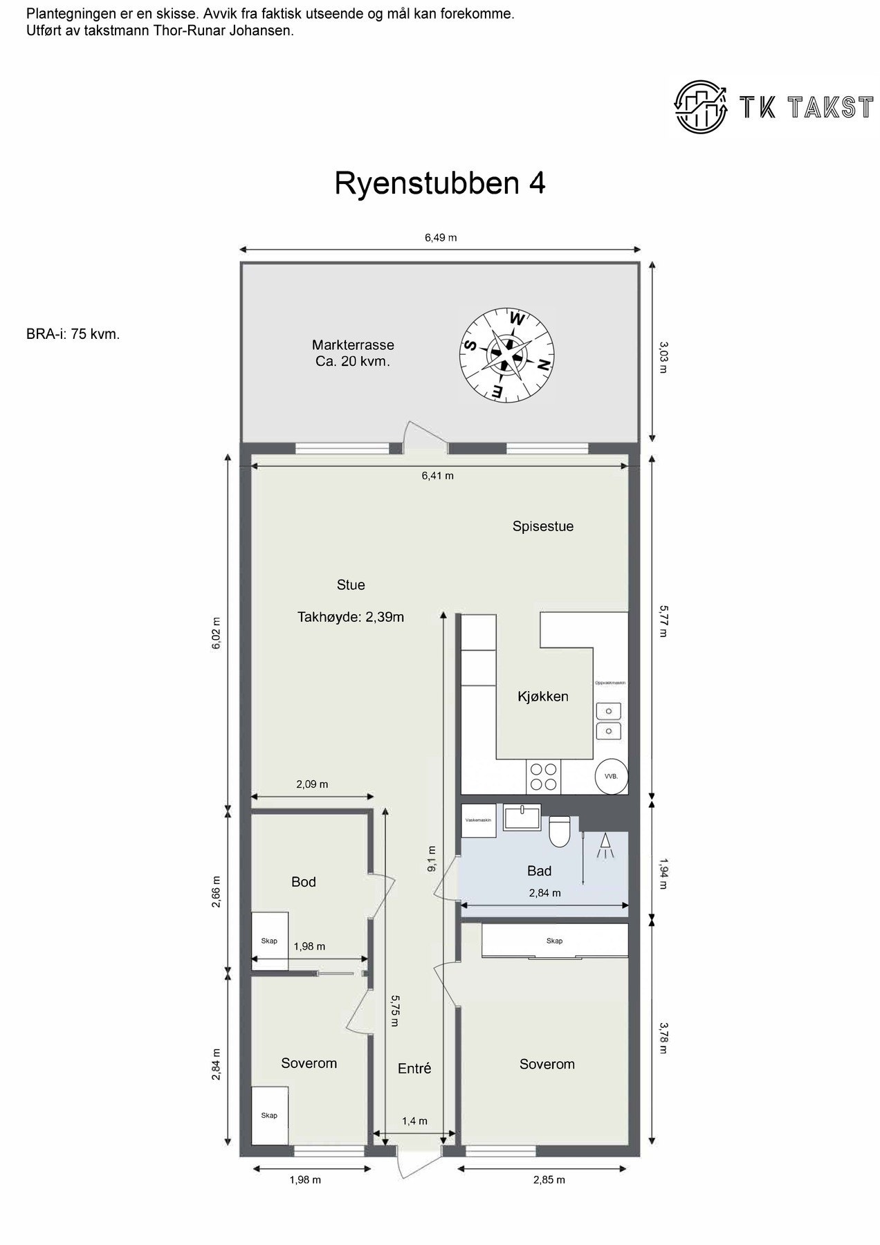 Plantegning Galleribilde
