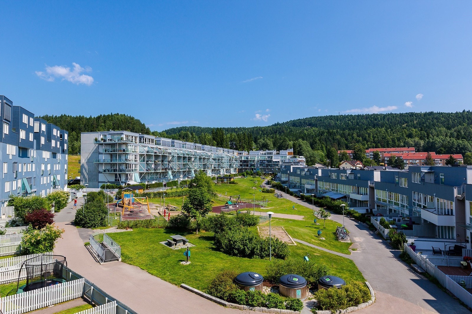 Årvollskogen er for mange en av favorittene på ÅrvollTonsenhagen - her er det et ungt, sporty og engasjert bomiljø Galleribilde