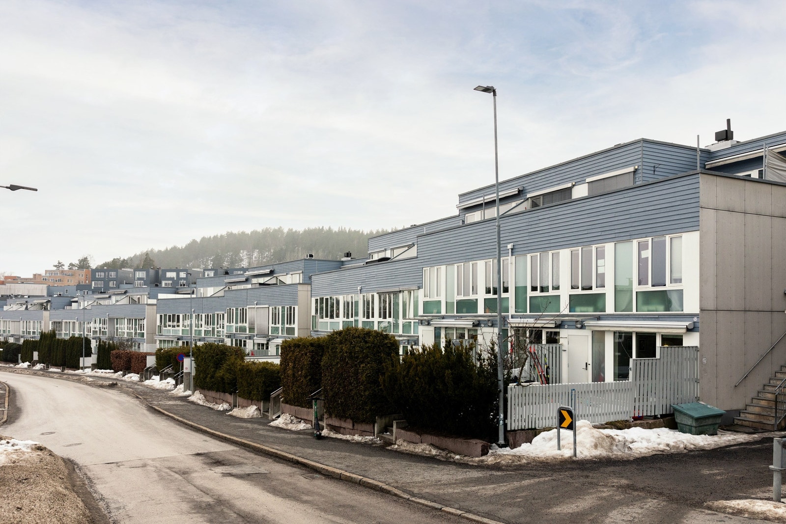 Toppetasje i moderne arkitektur i Årvollskogen Galleribilde