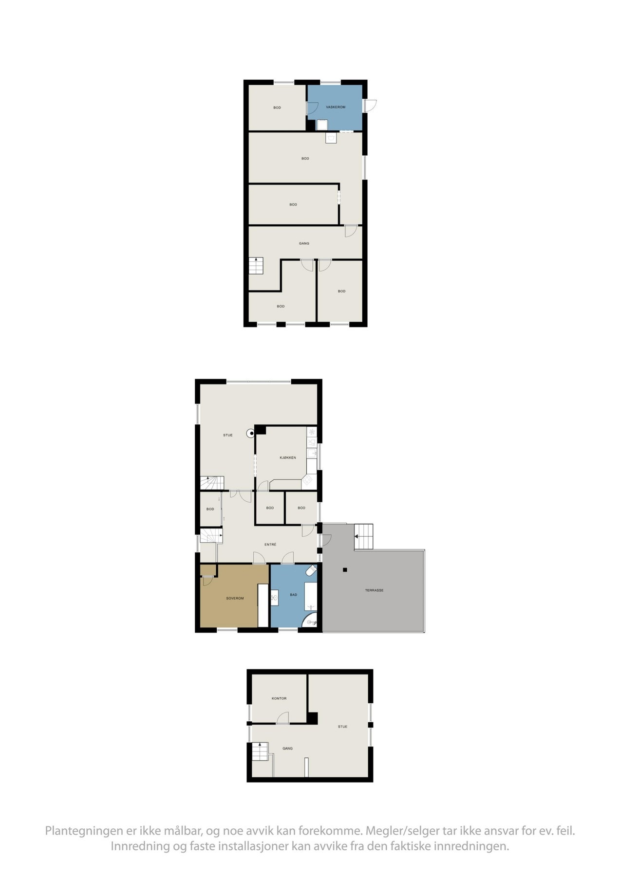 Planskisse over boligen. Galleribilde