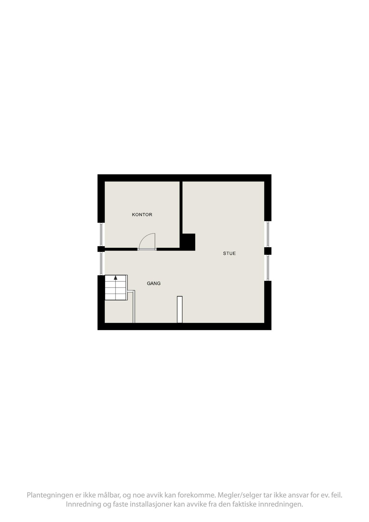 Planskisse loft. Galleribilde