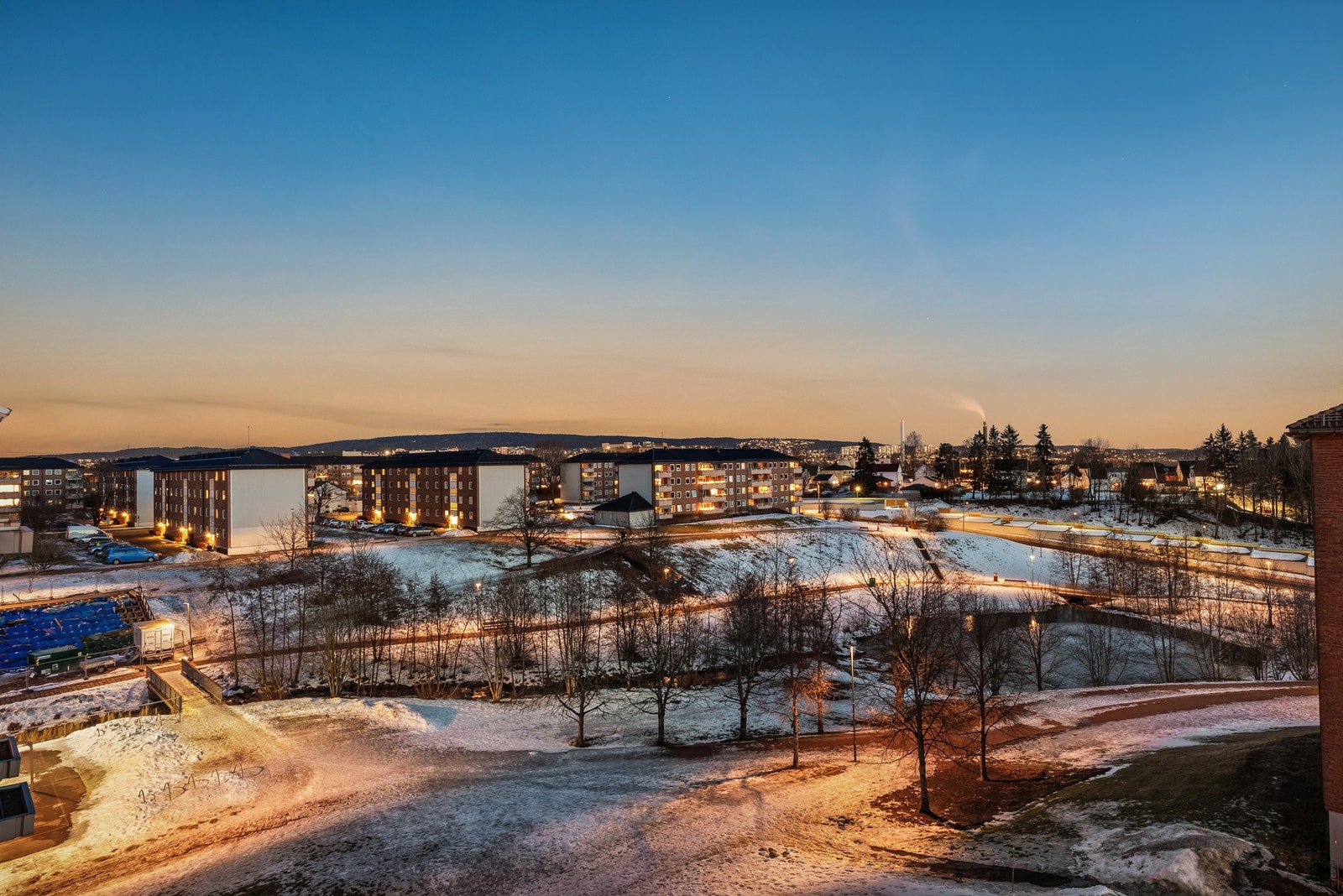 Fra balkongen kan du nyte flotte kveldshimler Galleribilde