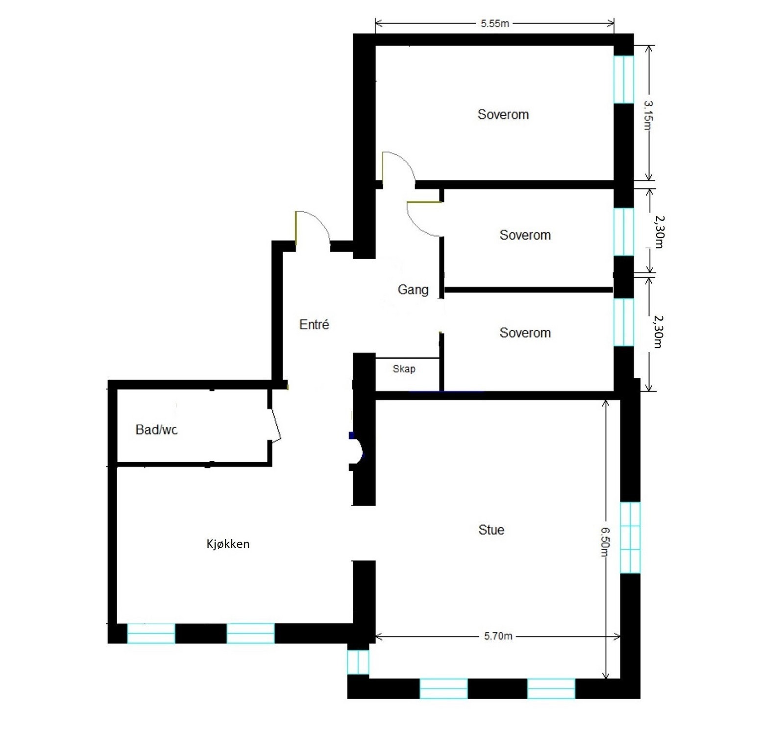Plantegning Galleribilde