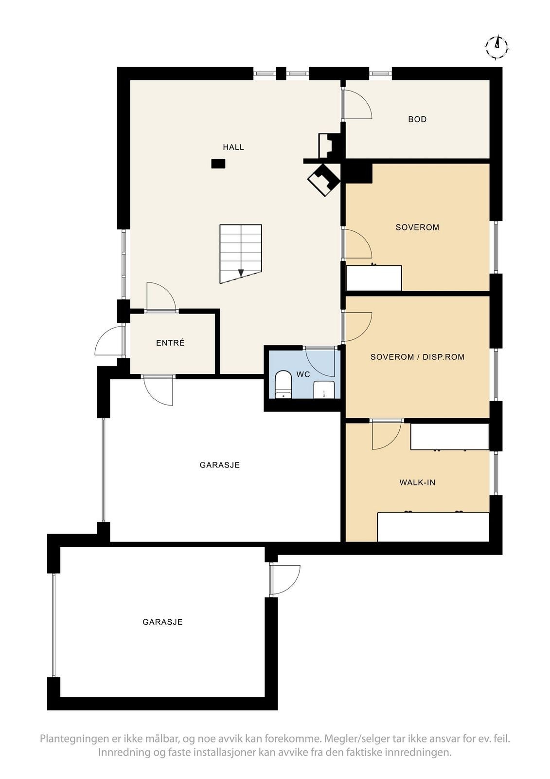 Plantegning 1. etg. Galleribilde