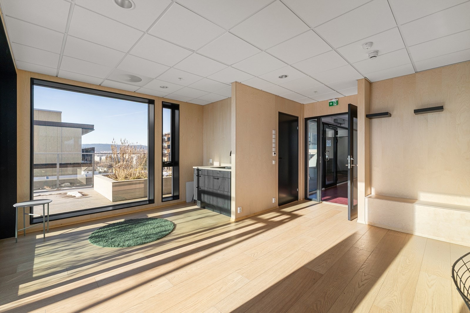 På taket er det også tekjøkken og toalett. Galleribilde