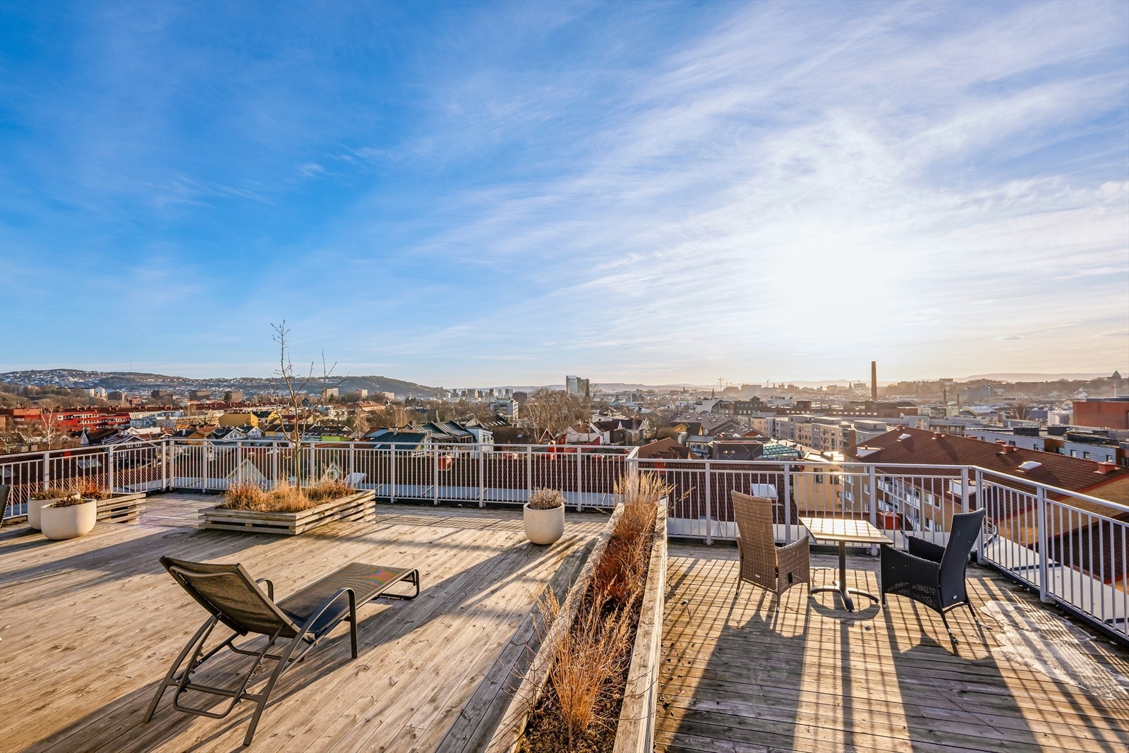 Her har man utsikt over hele byen. Galleribilde