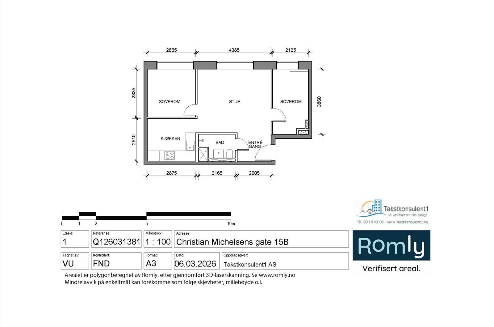 Plantegning Galleribilde