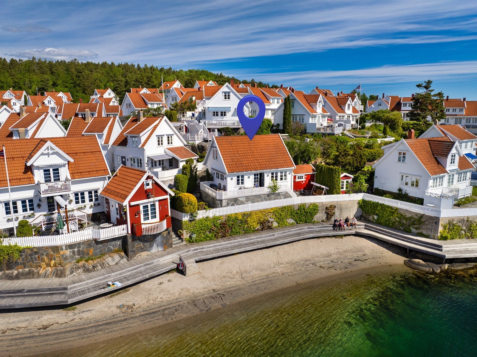 Koselig hytteby ved Portør Galleribilde