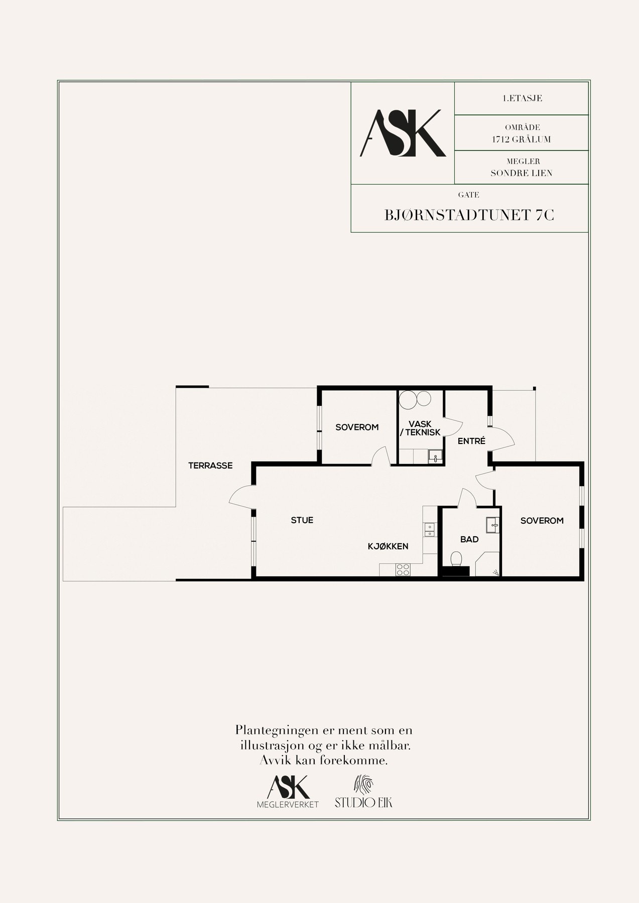 Plantegning 1. etasje. Galleribilde