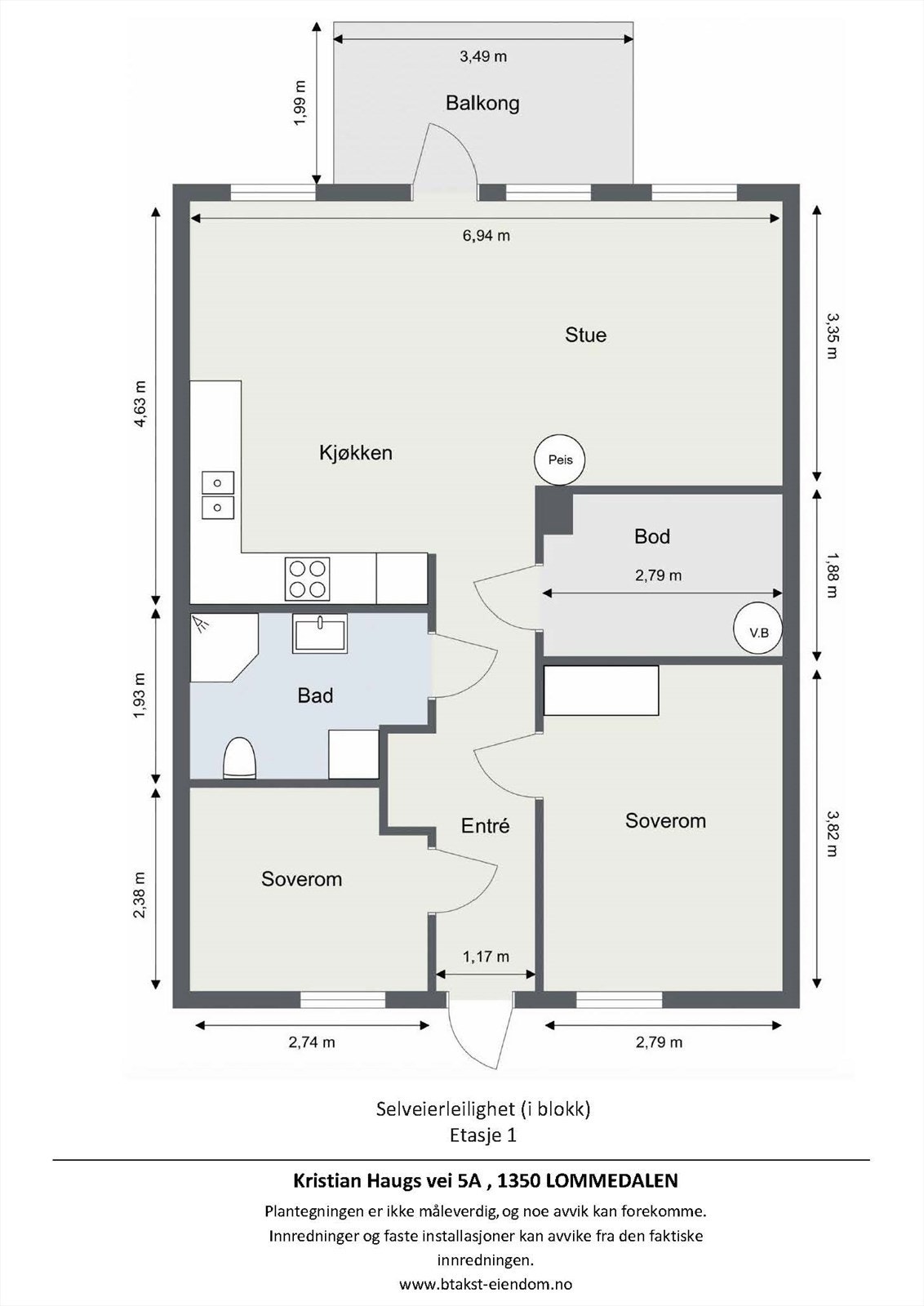 Plantegning. Galleribilde