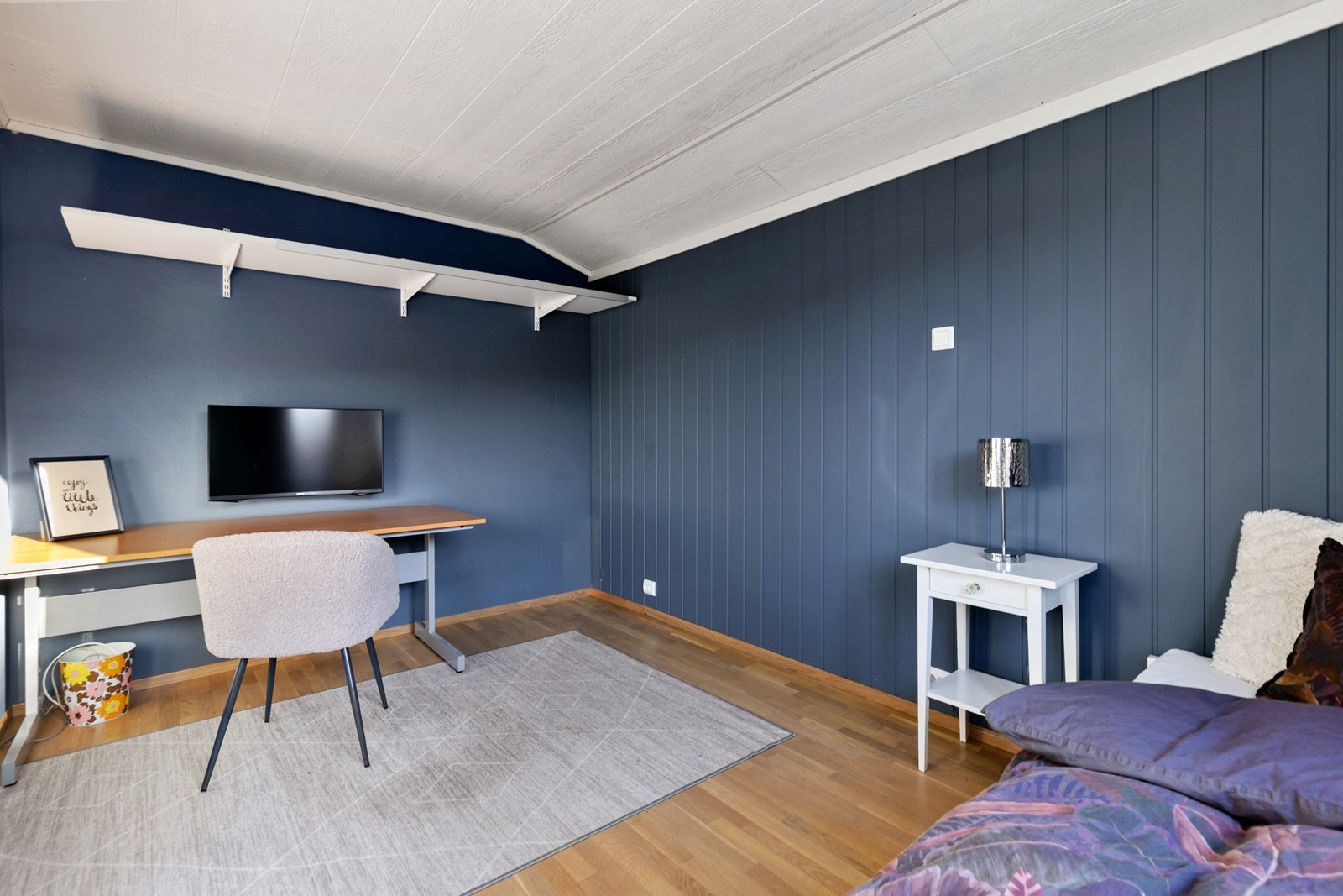 Soverom 3 som ligger i tilknytning til stuen. Galleribilde