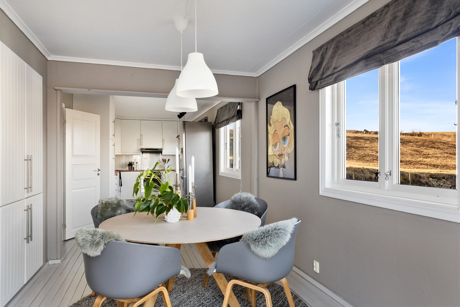 Merk deg utsikten til det vakre Jærlandskapet. Galleribilde