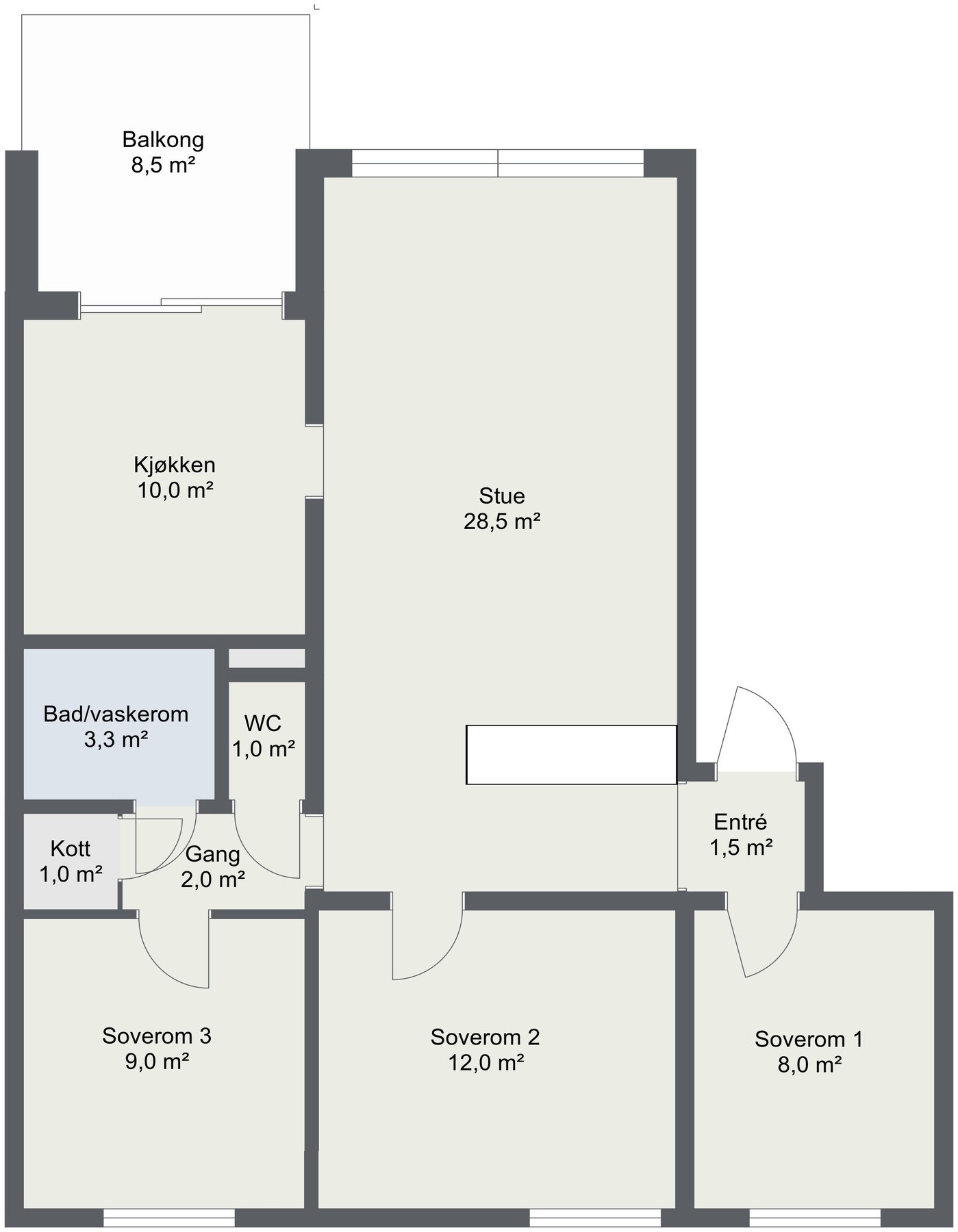 Planskisse. Galleribilde