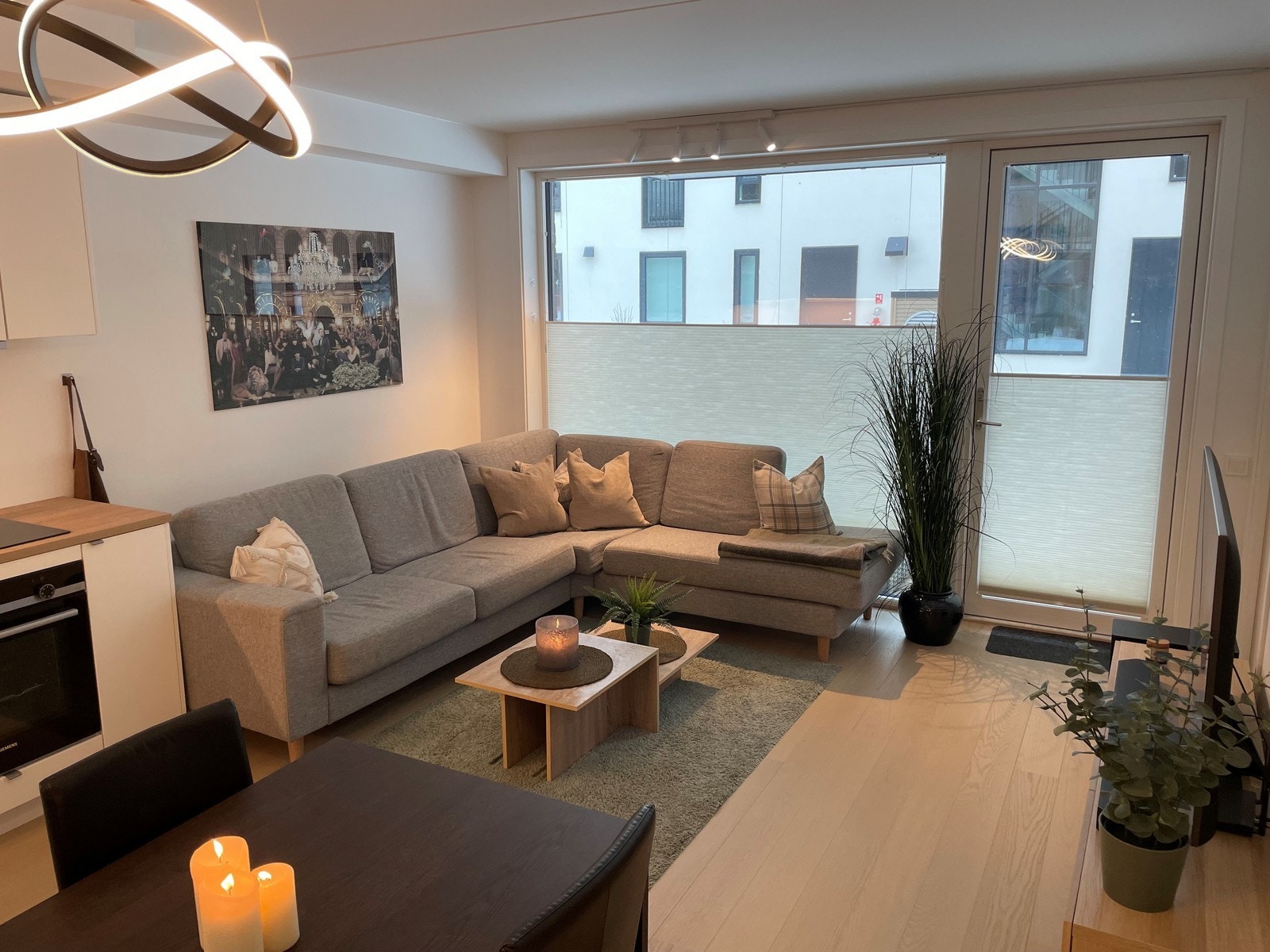Stue med direkte utgang til terrasse Galleribilde