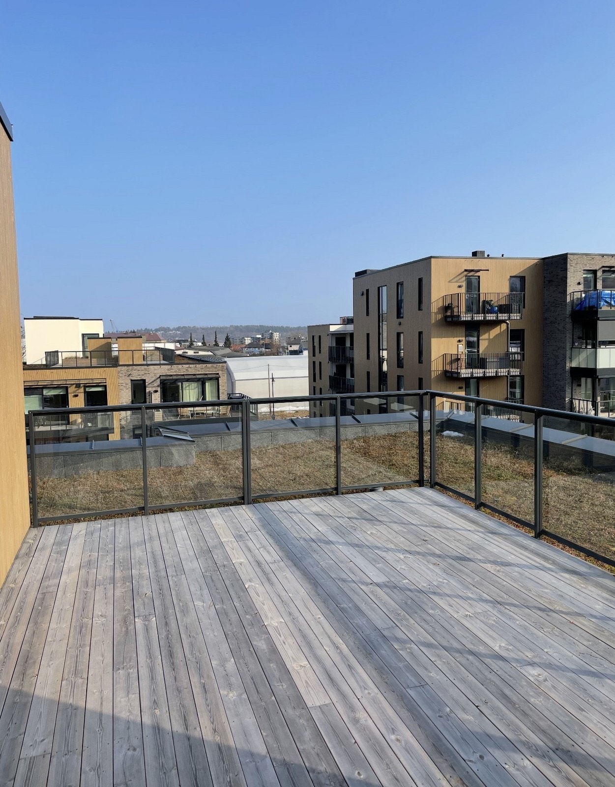 Felles takterrasse med utsikt. Velkommen til visning! Galleribilde